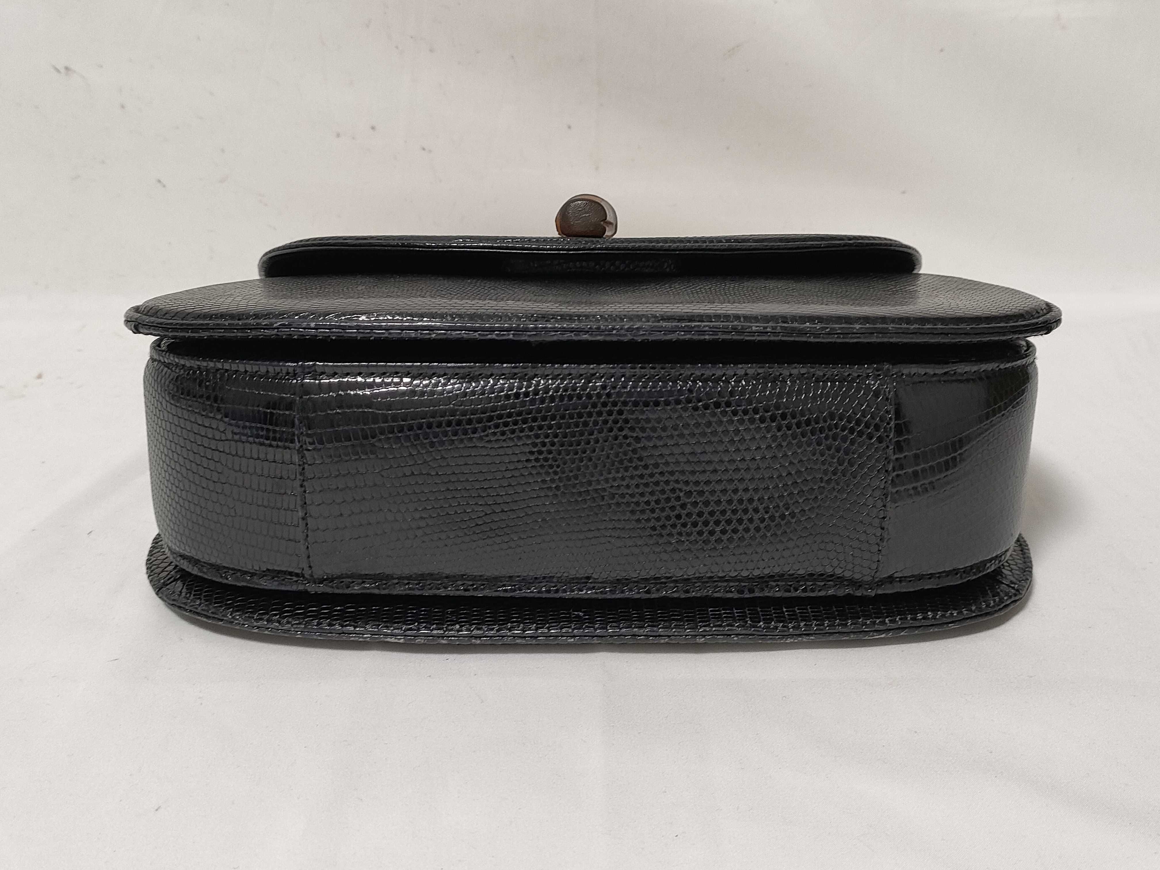 Bamboo Leather Shoulder Bag, Black, 000 01 0633 (Handbag) — view 3