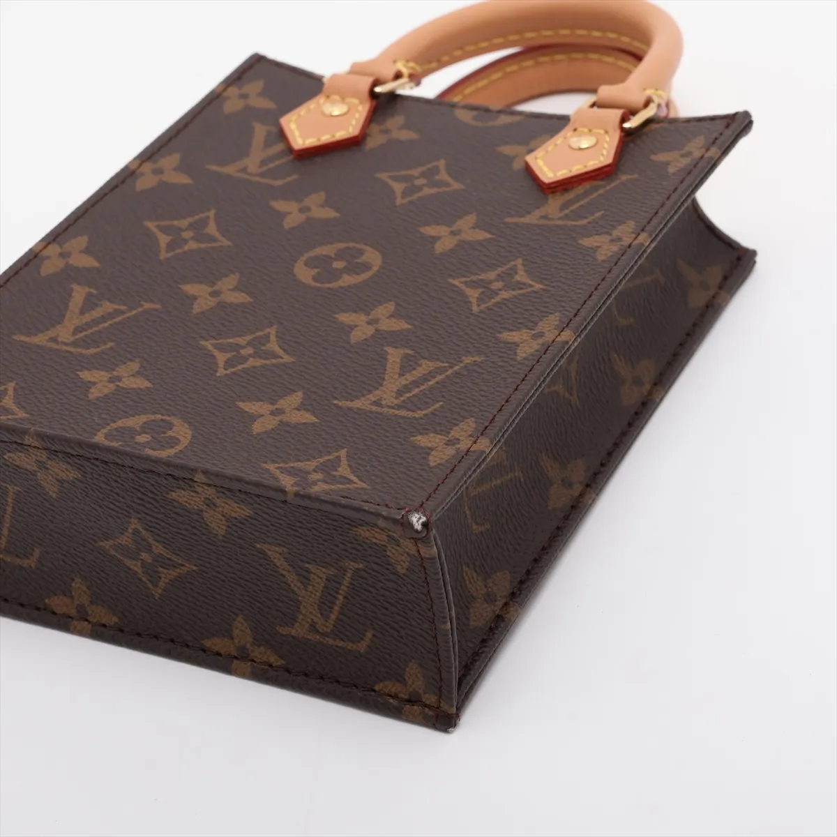Monogram Petite Sac Plat M69442 Brown (RFID detected) — view 3