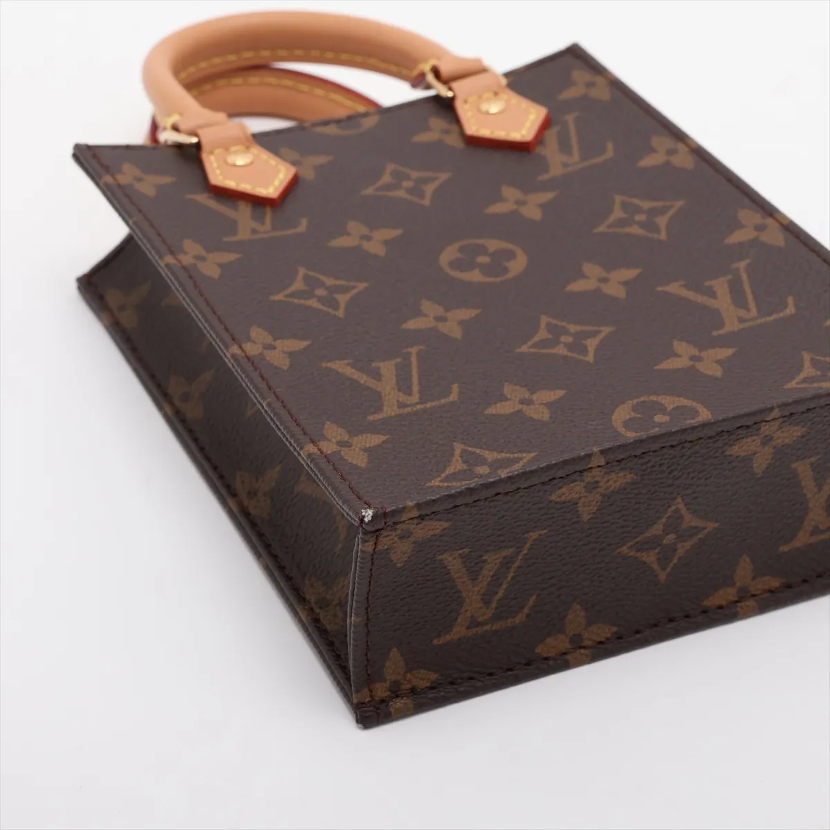 Monogram Petite Sac Plat M69442 Brown (RFID detected) — view 4