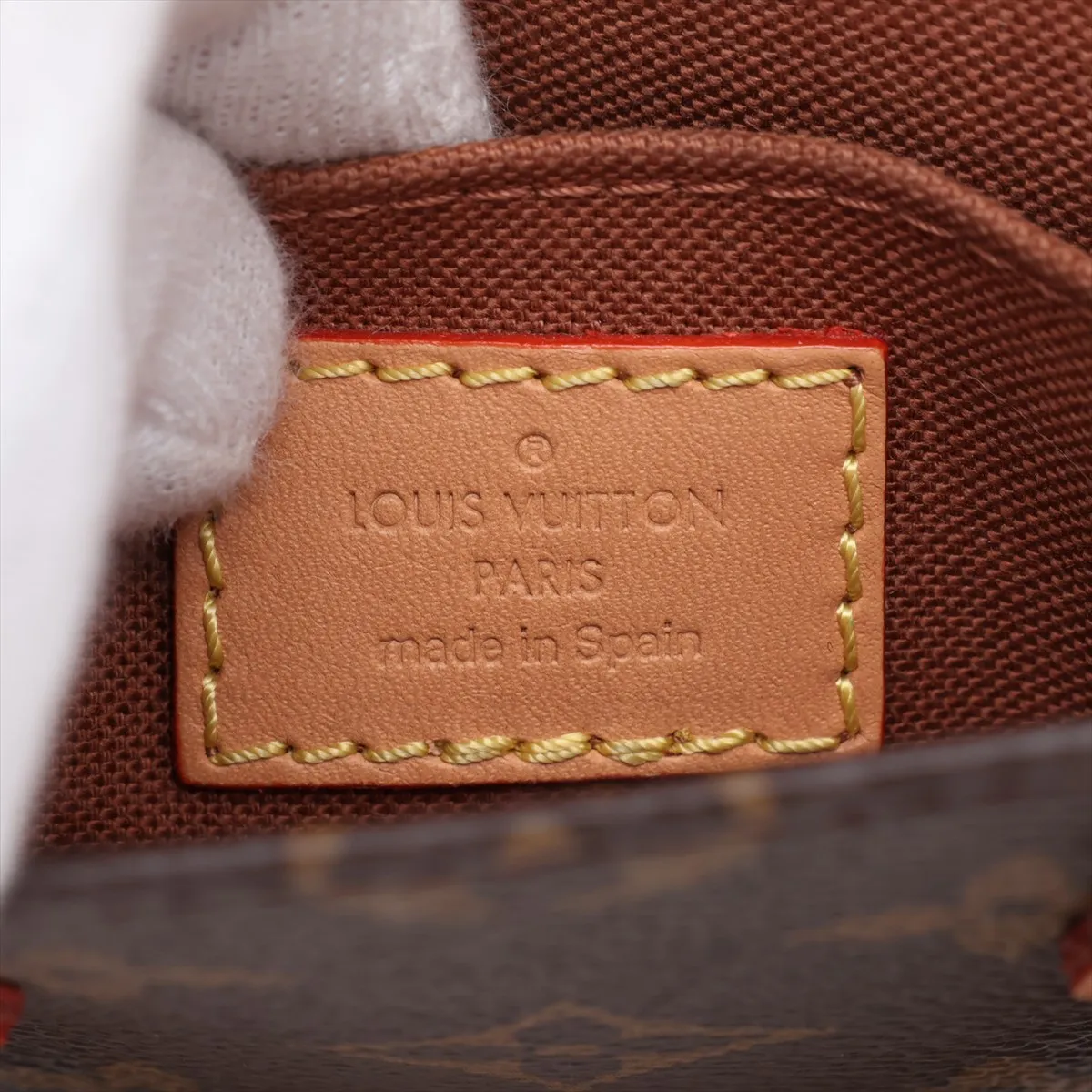 Monogram Petite Sac Plat M69442 Brown (RFID detected) — view 10