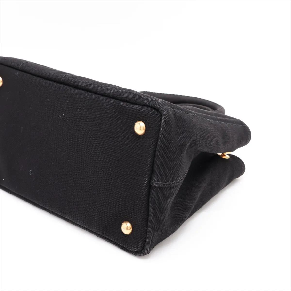 Canapa 1BG439 Canvas 2-Way Handbag, Black — view 3