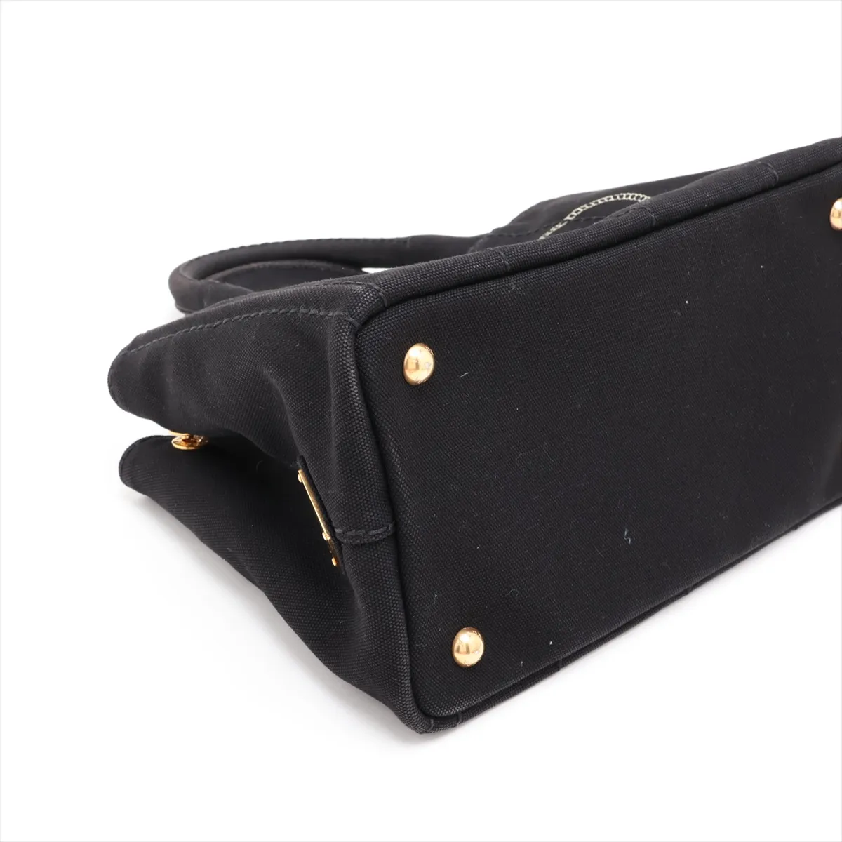 Canapa 1BG439 Canvas 2-Way Handbag, Black — view 4