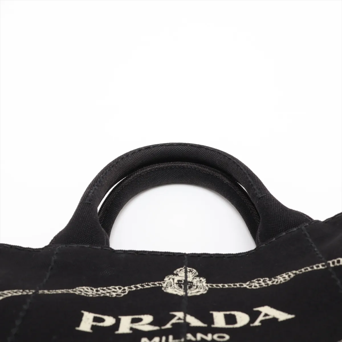 Canapa 1BG439 Canvas 2-Way Handbag, Black — view 6