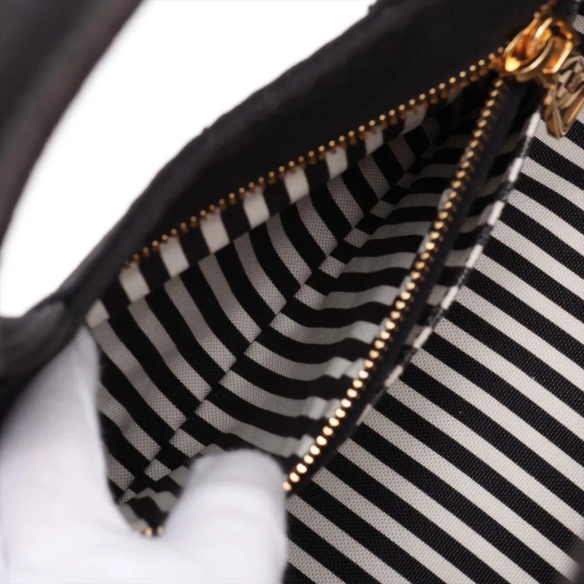 Canapa 1BG439 Canvas 2-Way Handbag, Black — view 9