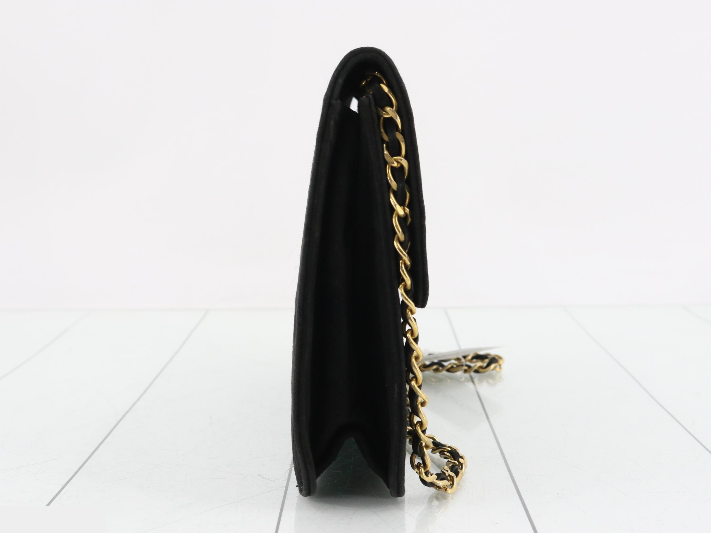Suede Matelassé Coco Mark Shoulder Bag — view 4