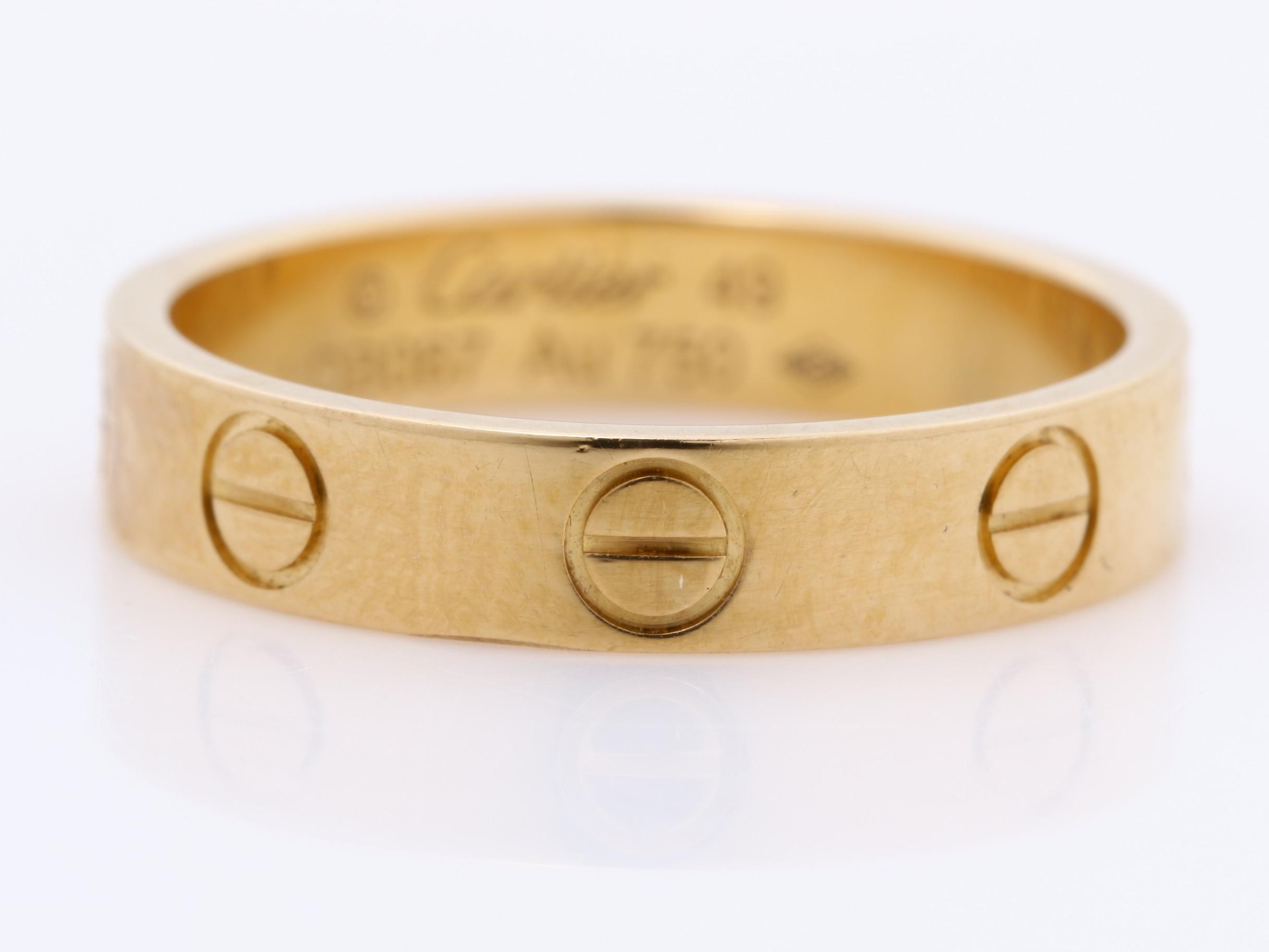 Mini Love Ring, Size #49, 18K Pink Gold, 3g, with Box — view 2