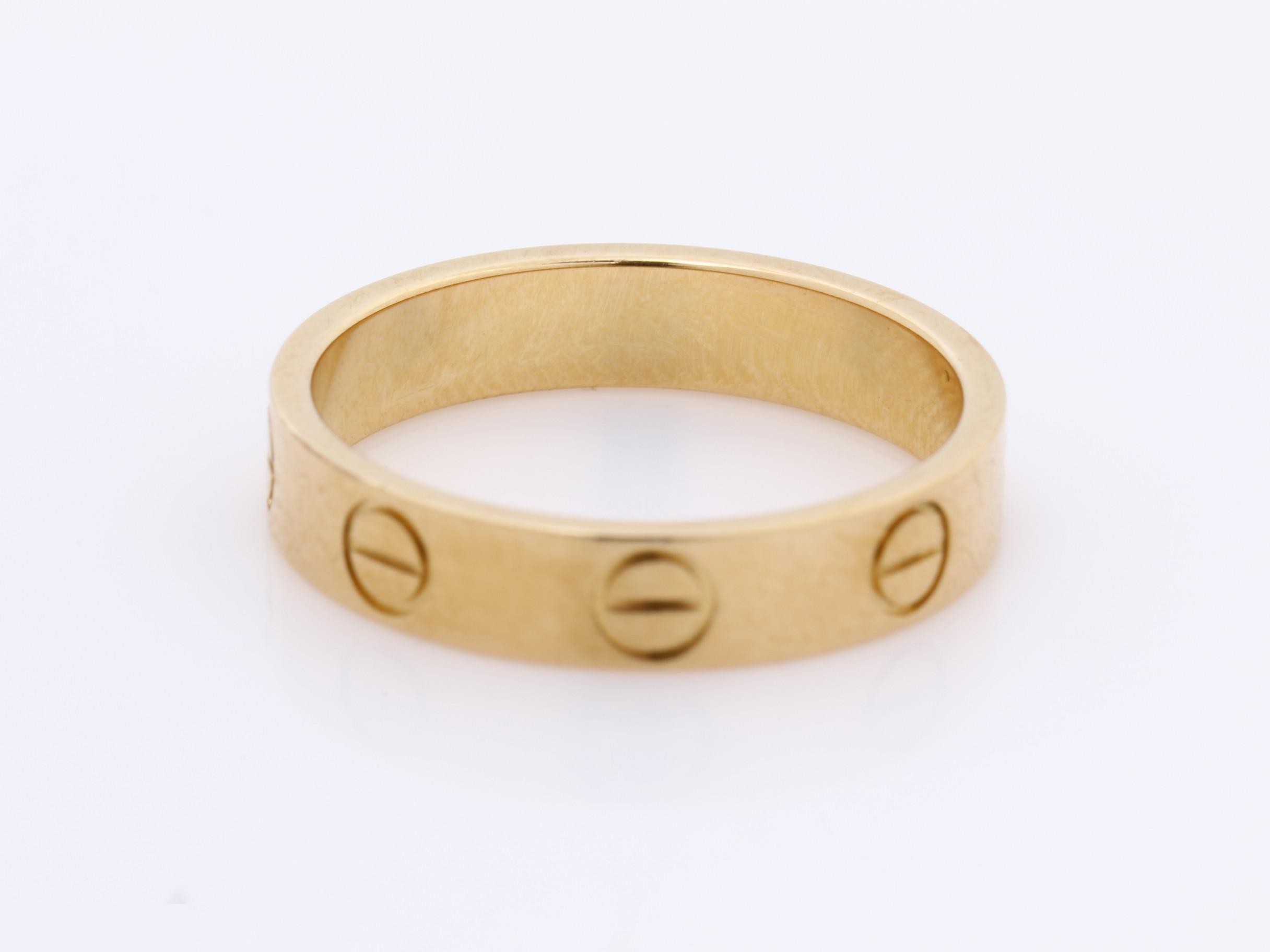 Mini Love Ring, Size #49, 18K Pink Gold, 3g, with Box — view 4