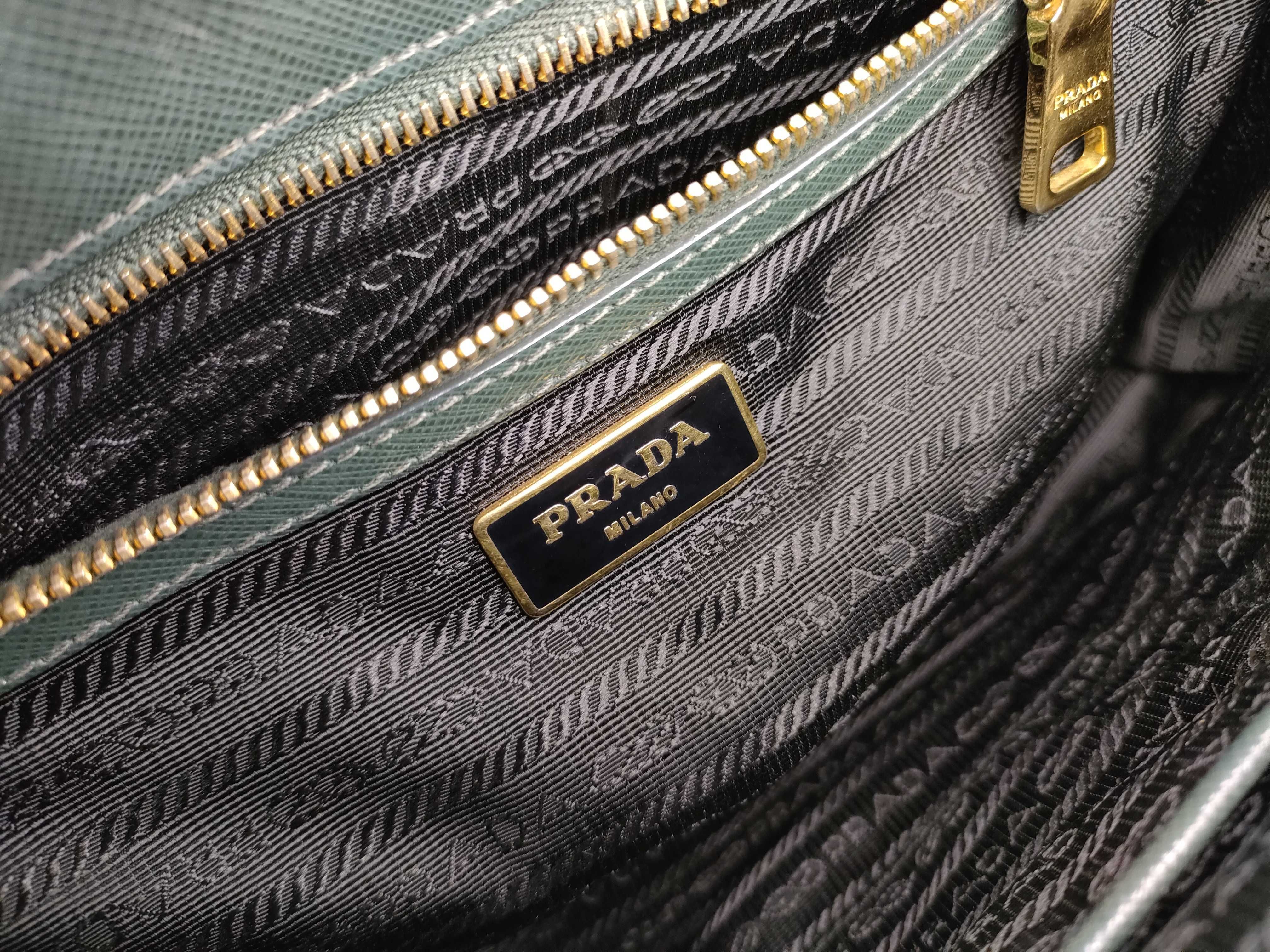 Galleria Handbag, Leather, Green, 2-Way Handbag — view 13