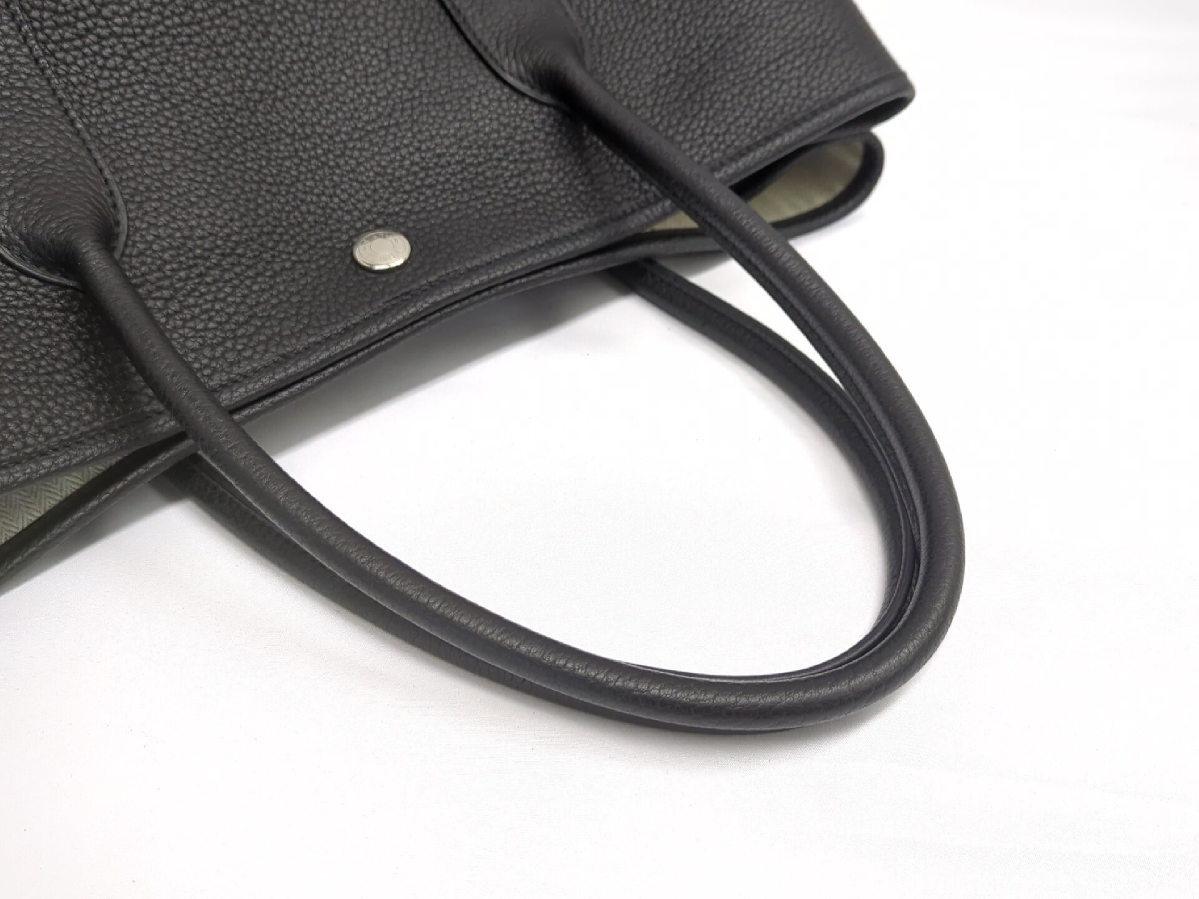 Garden Party 36 PM Negonda Black Tote Bag with Silver Hardware and D Stamp — view 6