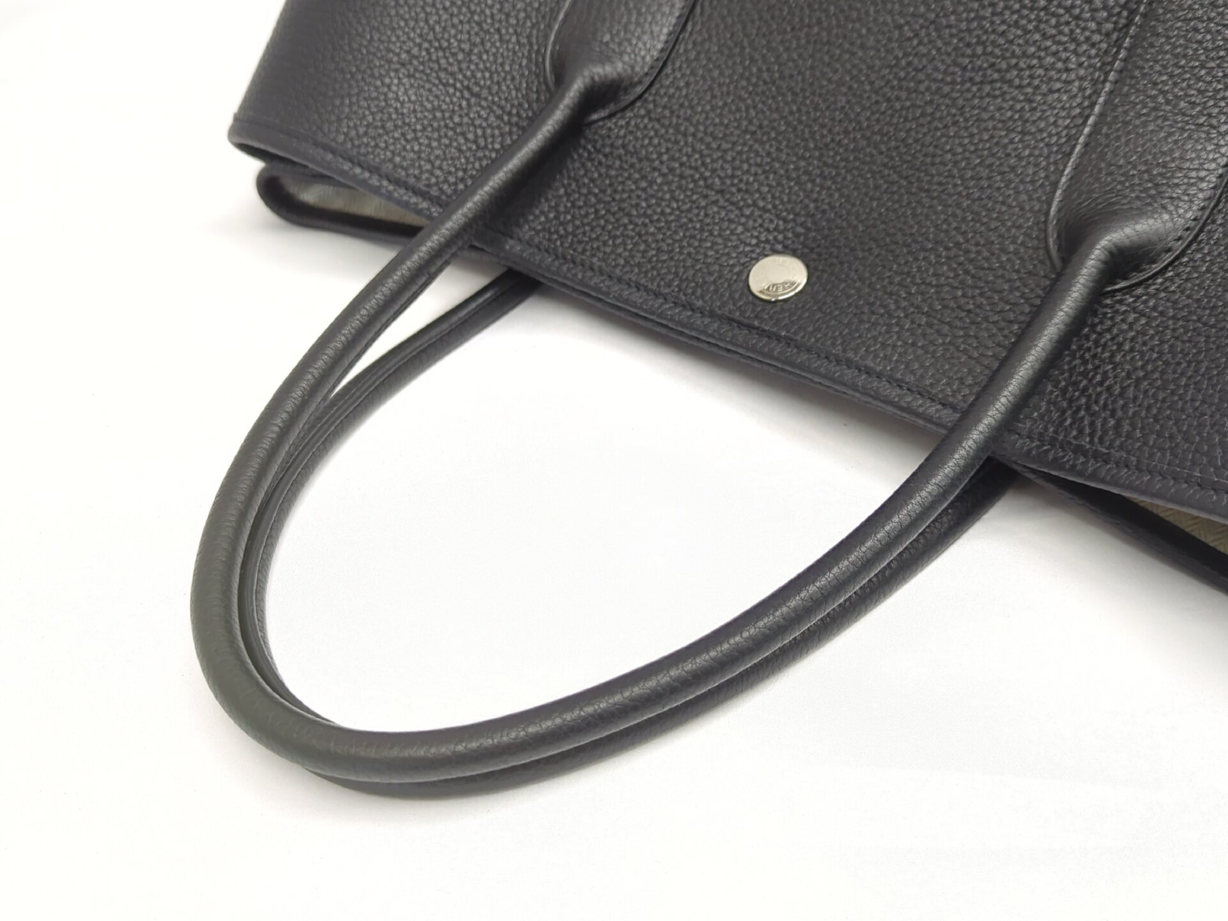 Garden Party 36 PM Negonda Black Tote Bag with Silver Hardware and D Stamp — view 7