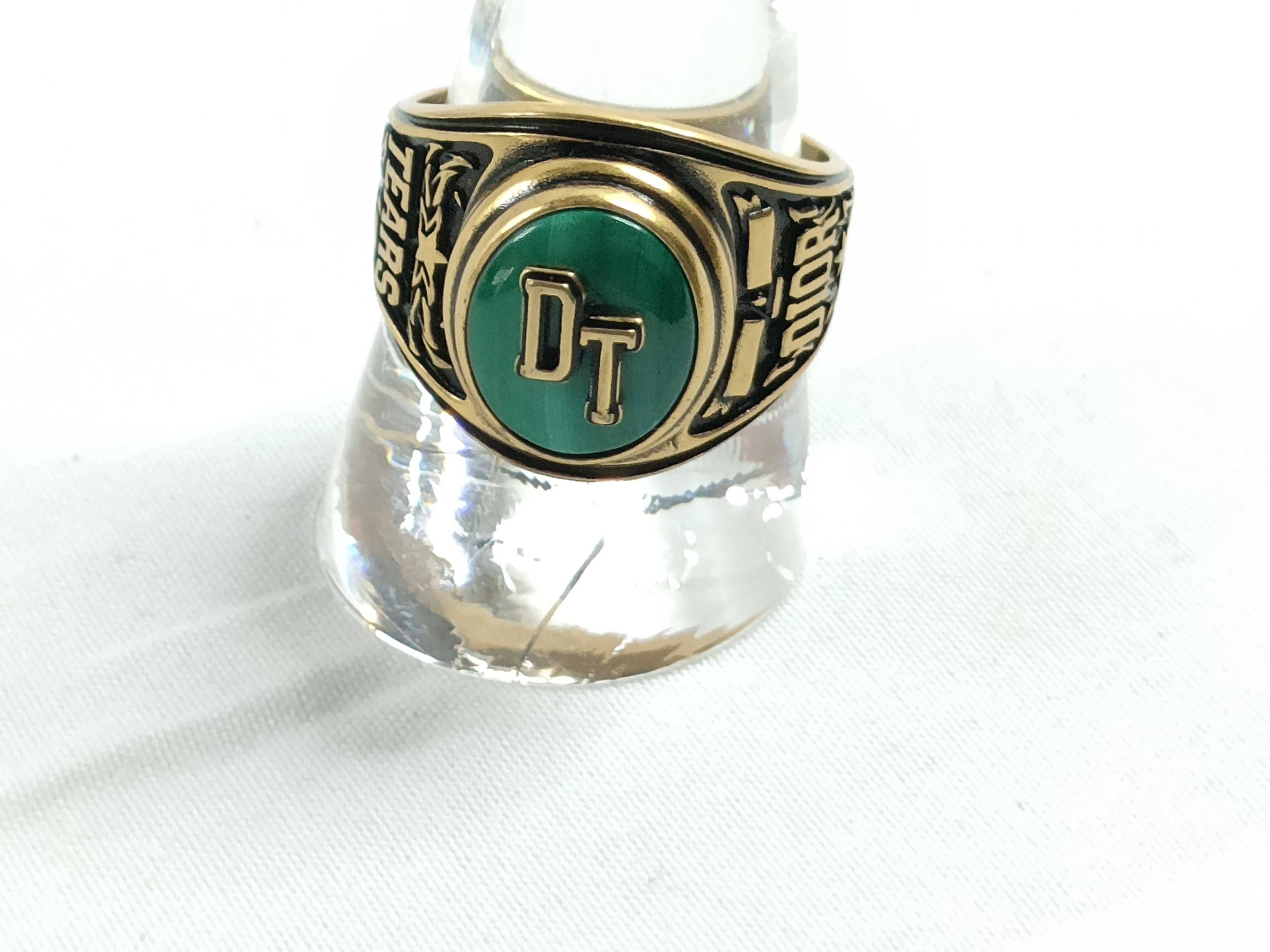 Denim Tears Collaboration Malachite Ring, Size S