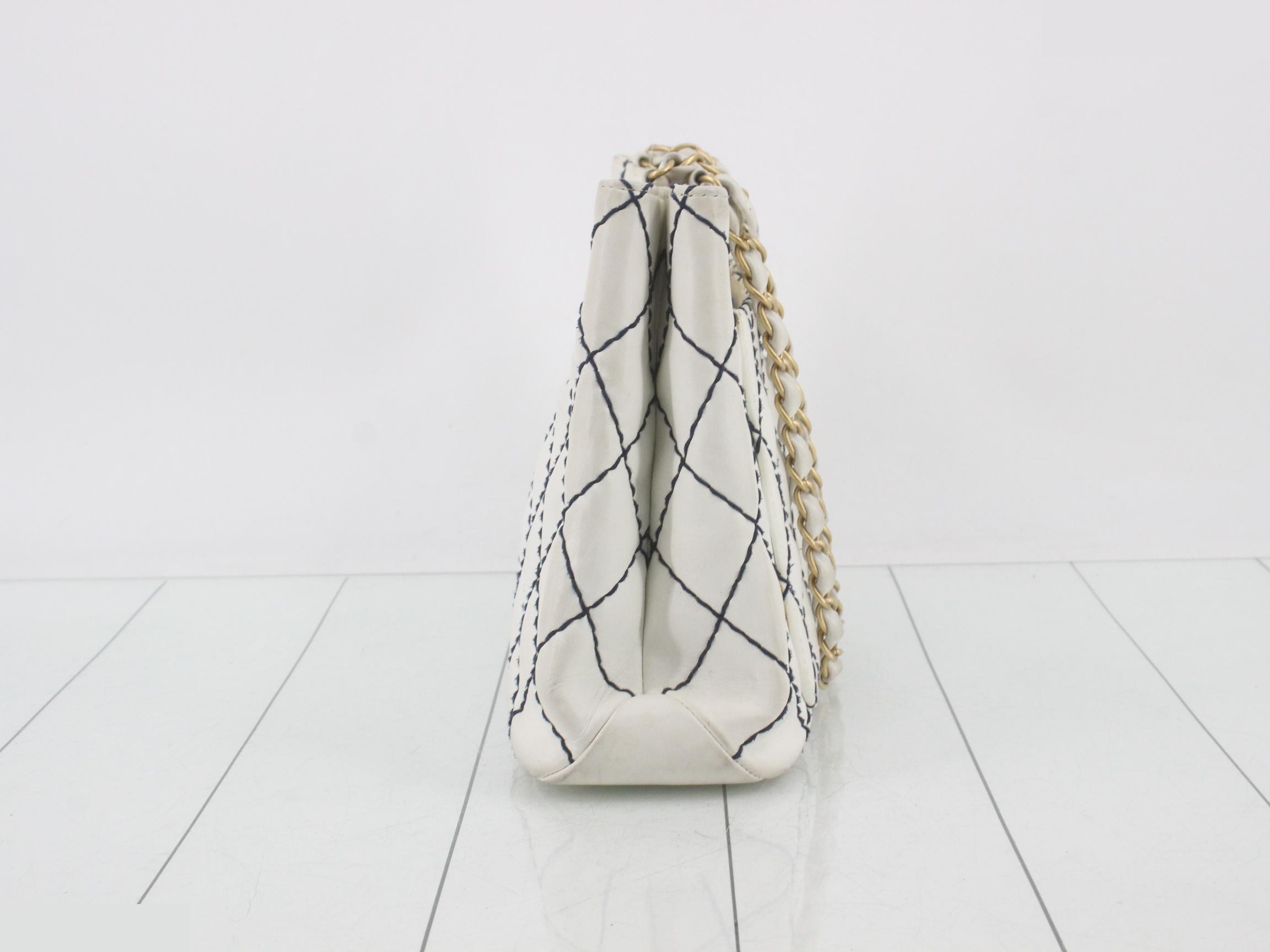 Lambskin Wild Stitch Tote Bag — view 3