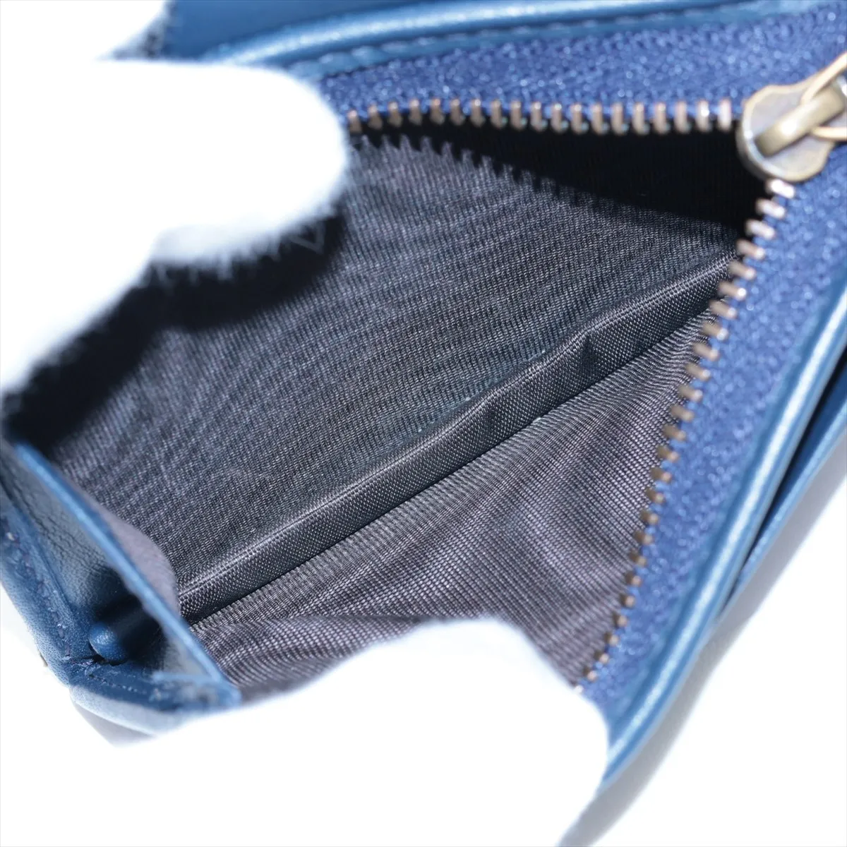GG Marmont 466492 Denim Compact Wallet Blue — view 5