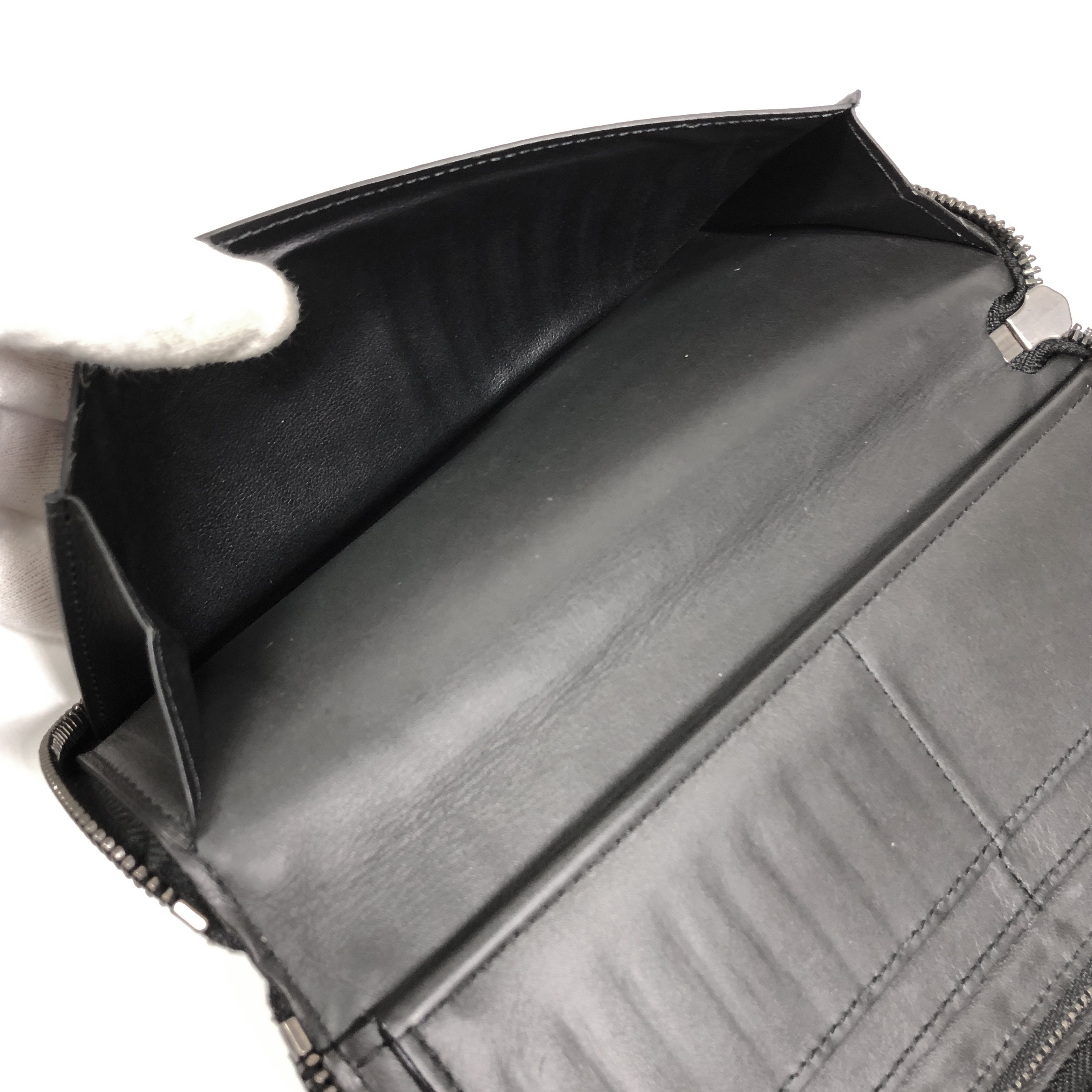 Damier Infini Zippy Wallet Vertical Long Wallet N63548 Organizer Round Zipper Onyx CA1199 Coin Purse — view 11