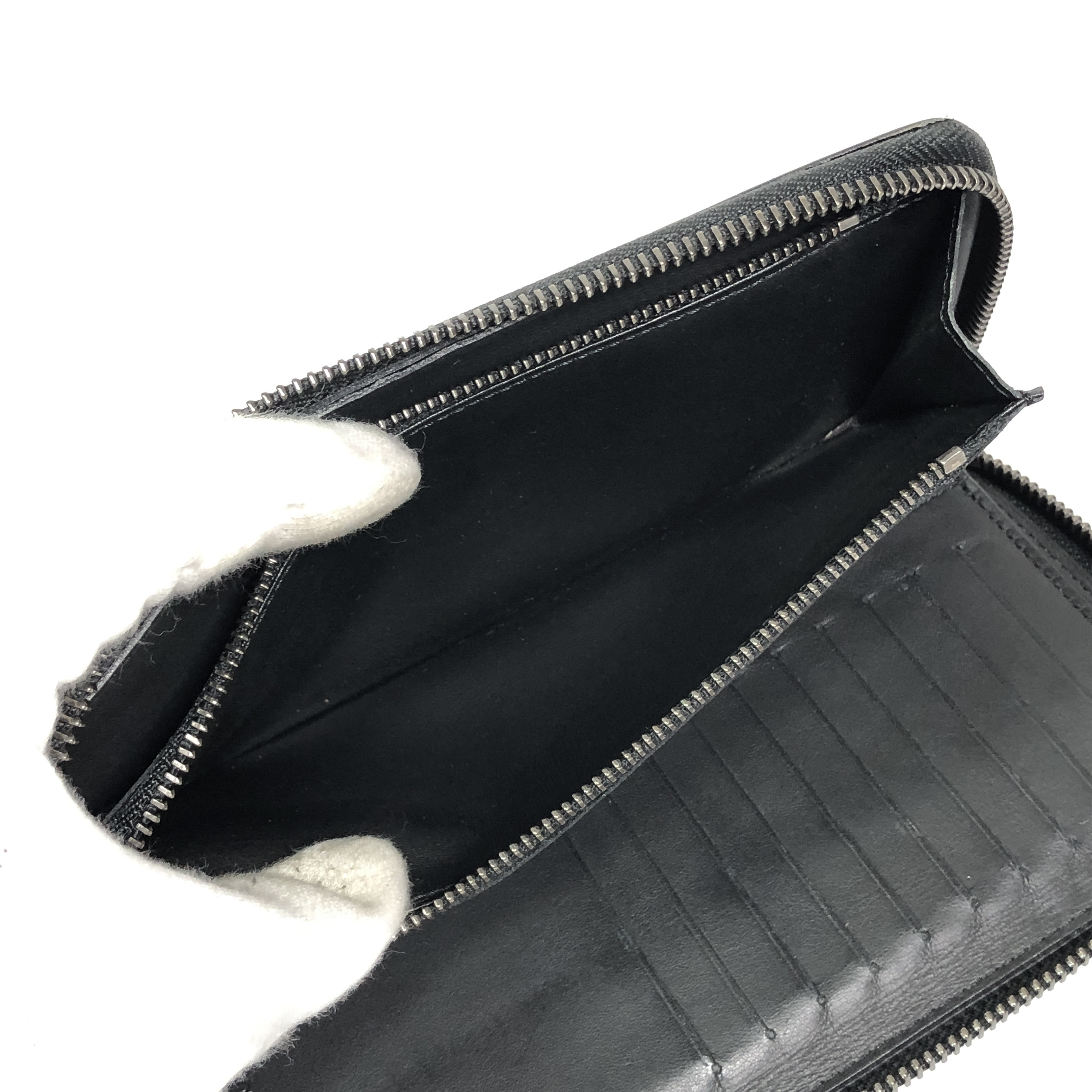Damier Infini Zippy Wallet Vertical Long Wallet N63548 Organizer Round Zipper Onyx CA1199 Coin Purse — view 13