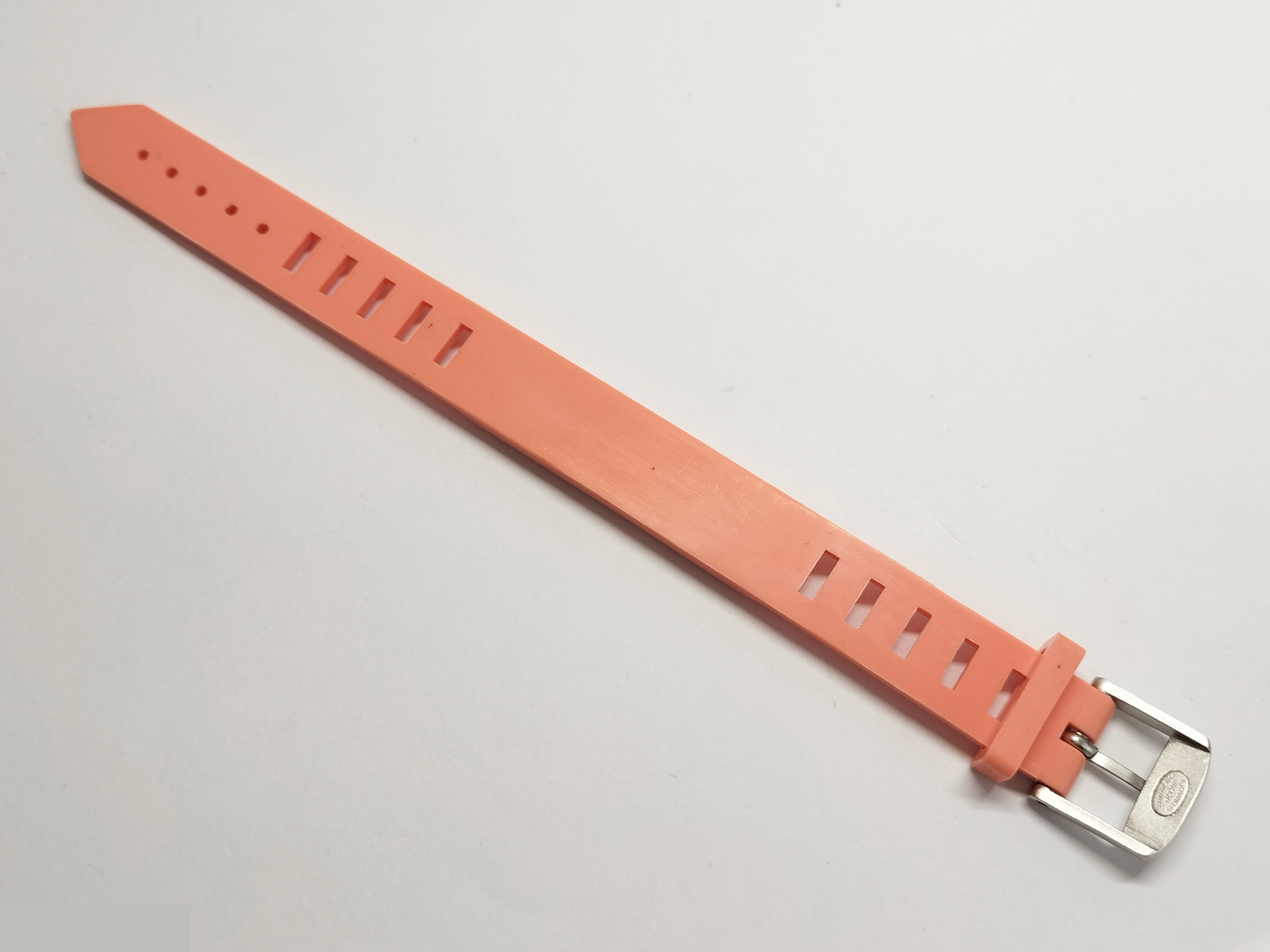 Logo rubber bracelet, orange, approximately 21.5 cm in length. — view 2