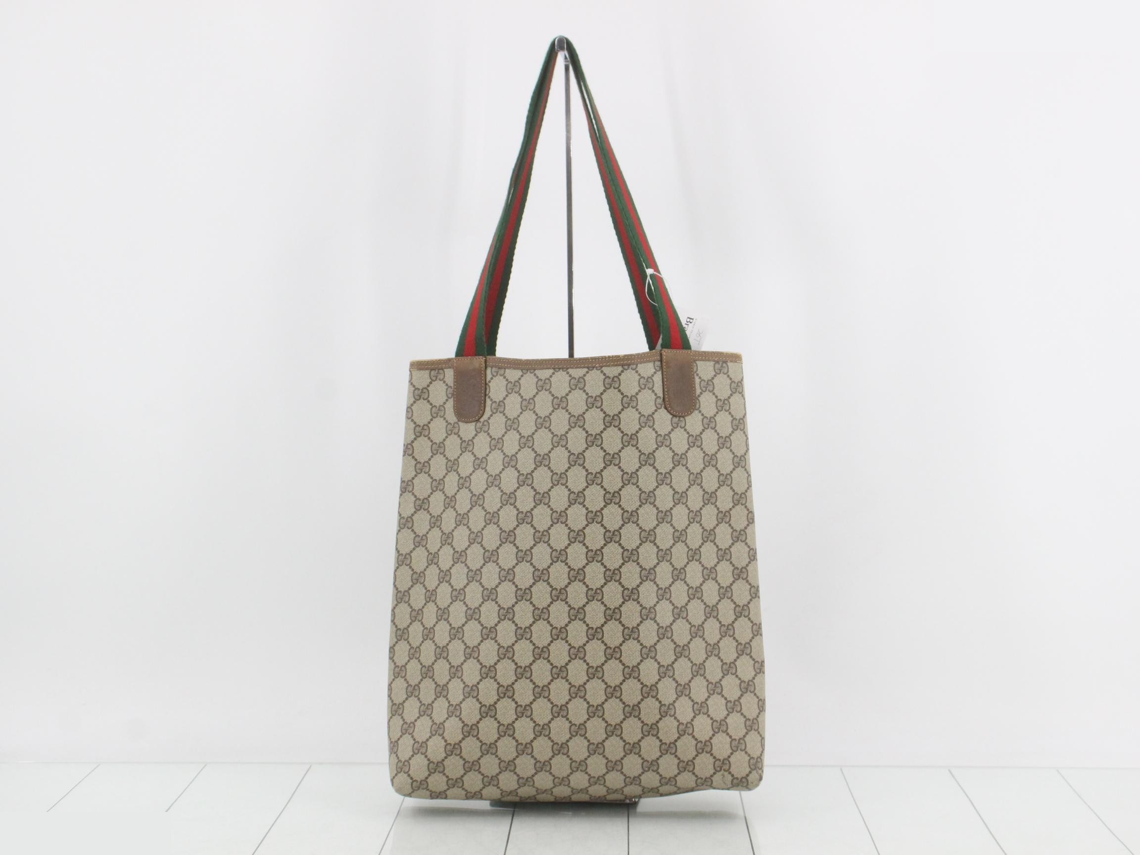 Old Gucci Sherry Line GG Plus Tote Bag — view 2