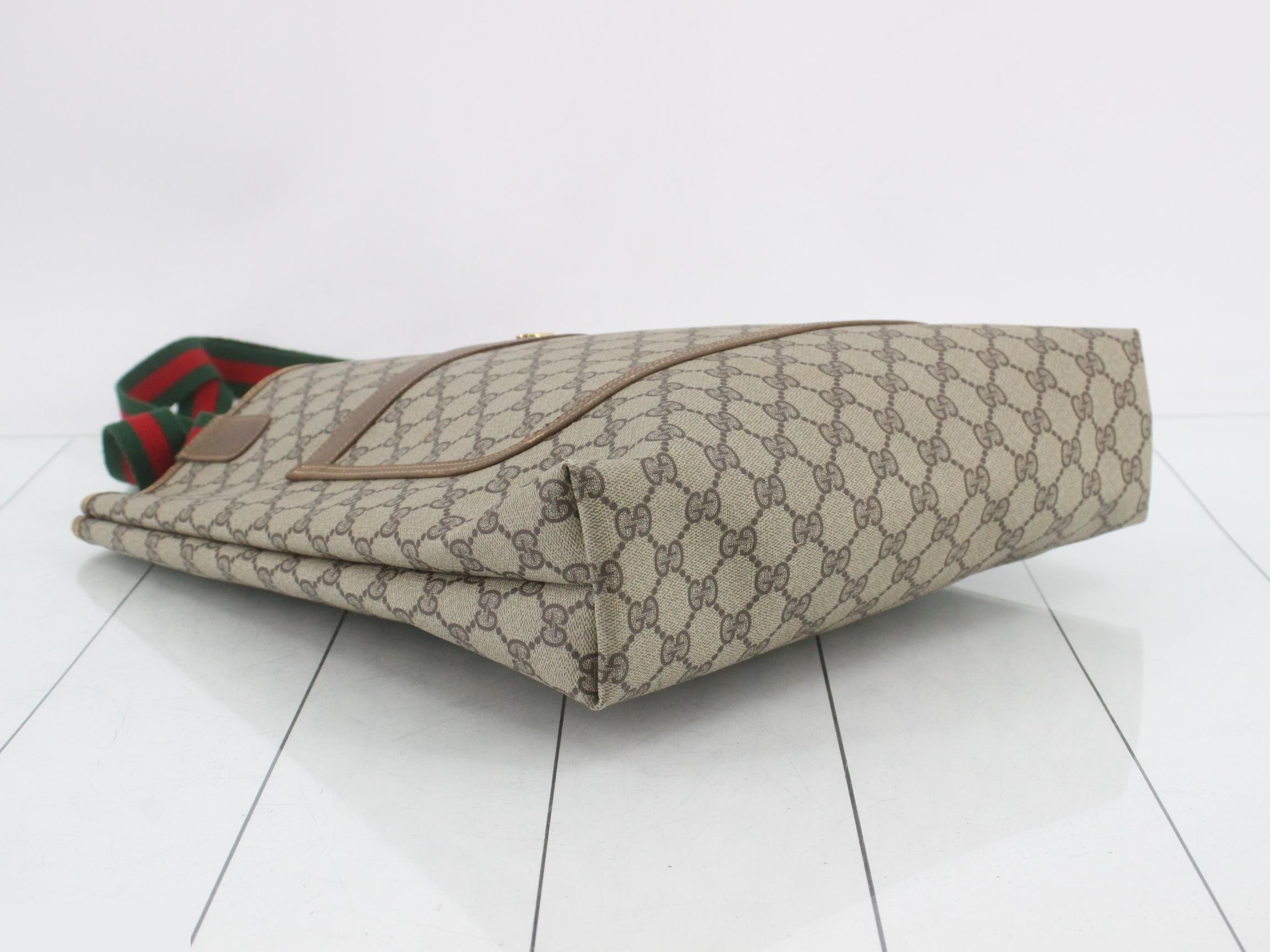 Old Gucci Sherry Line GG Plus Tote Bag — view 5