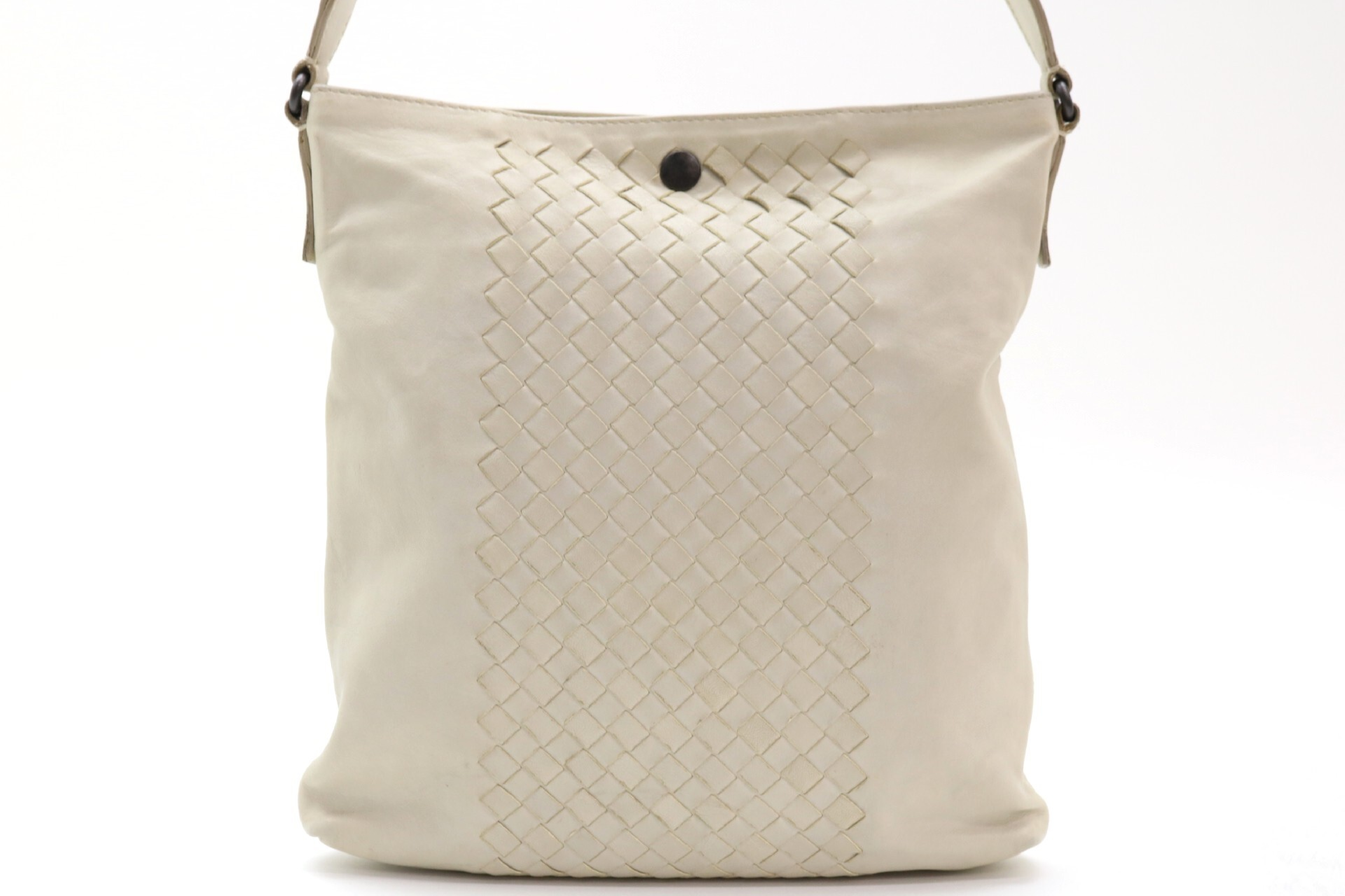 Intrecciato Leather Shoulder Bag