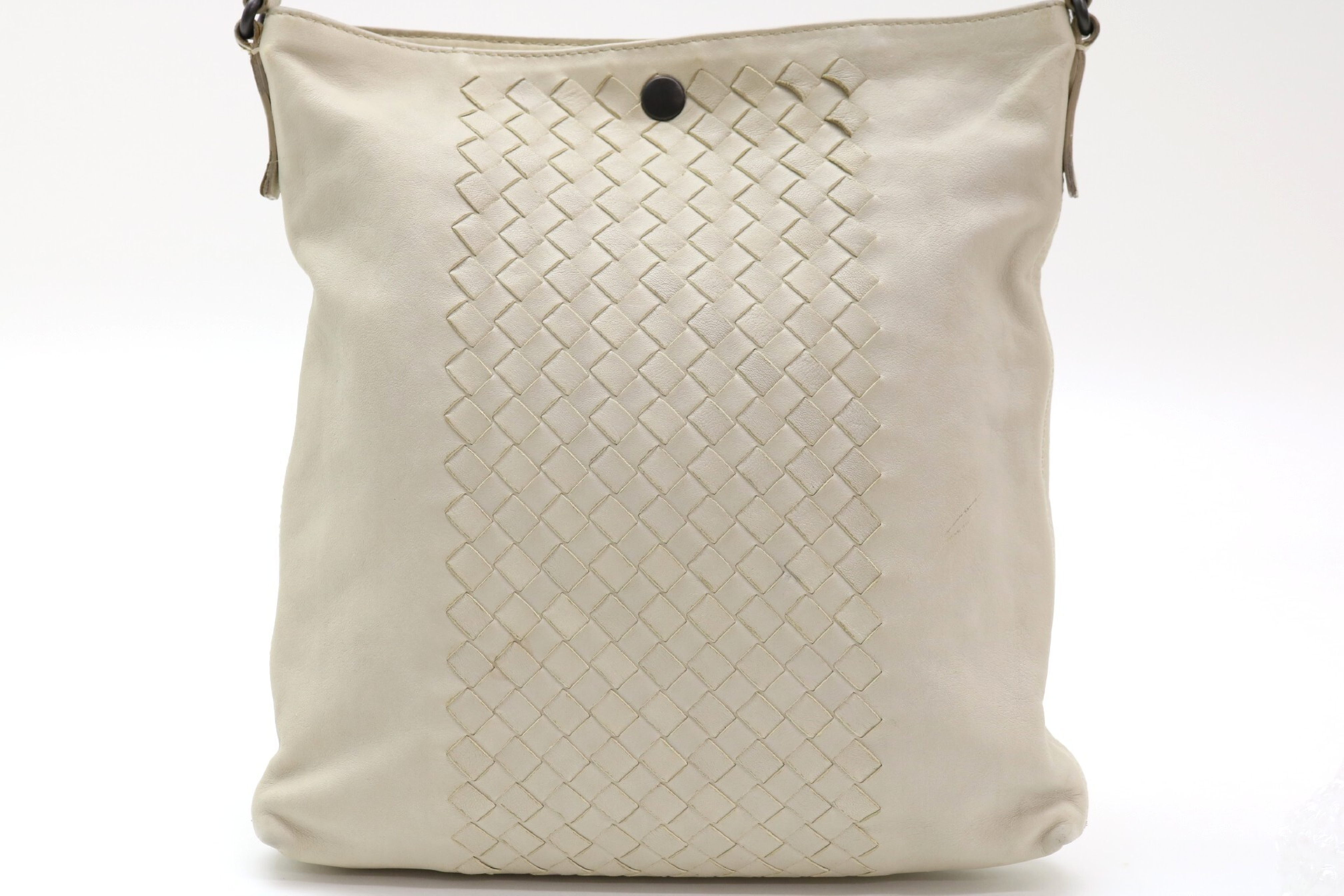 Intrecciato Leather Shoulder Bag — view 2