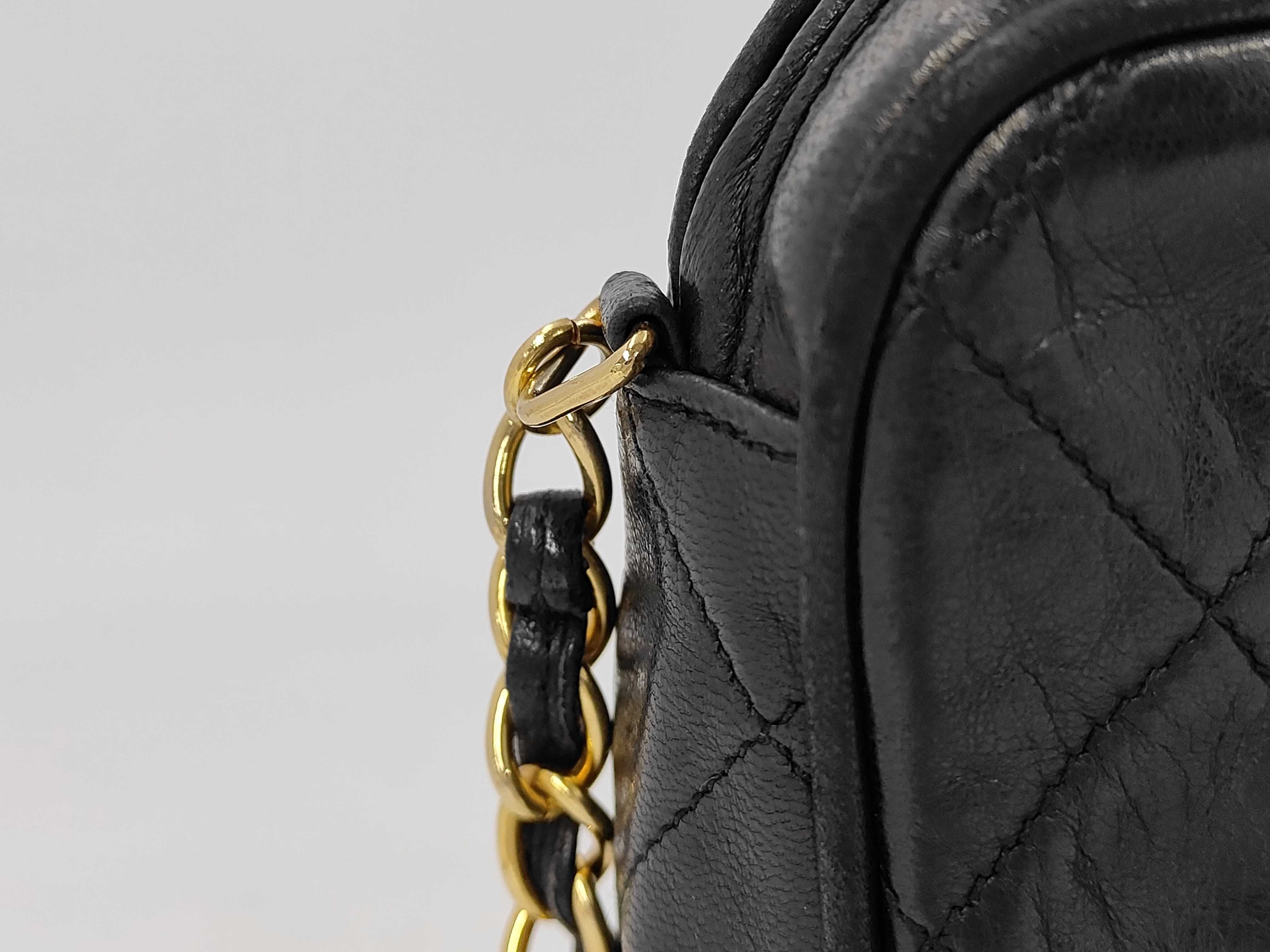 Shoulder Bag, Quilted Black x Chain Bag — view 3