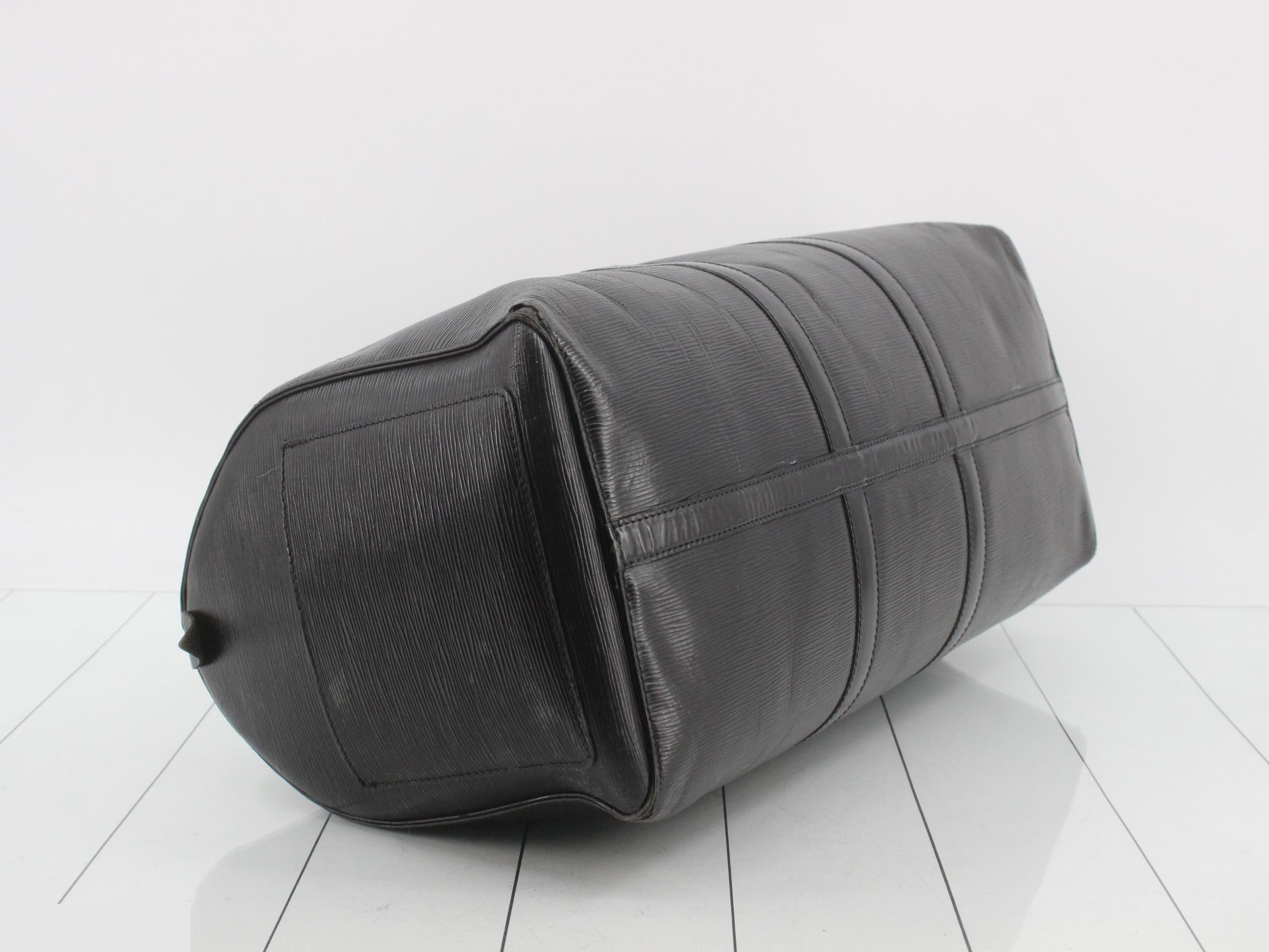 Epi Keepall 50 Noir Boston Bag — view 5