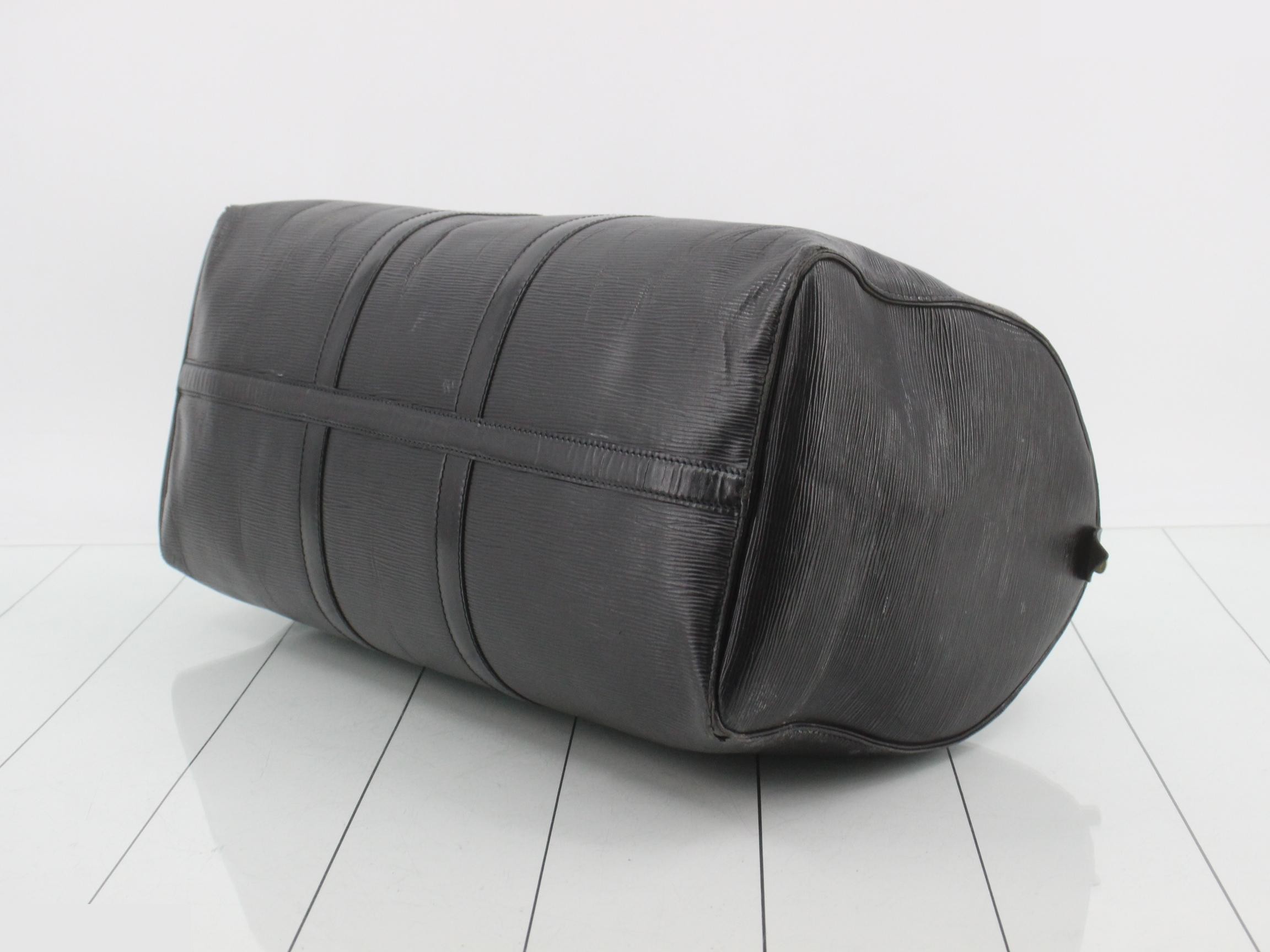 Epi Keepall 50 Noir Boston Bag — view 6