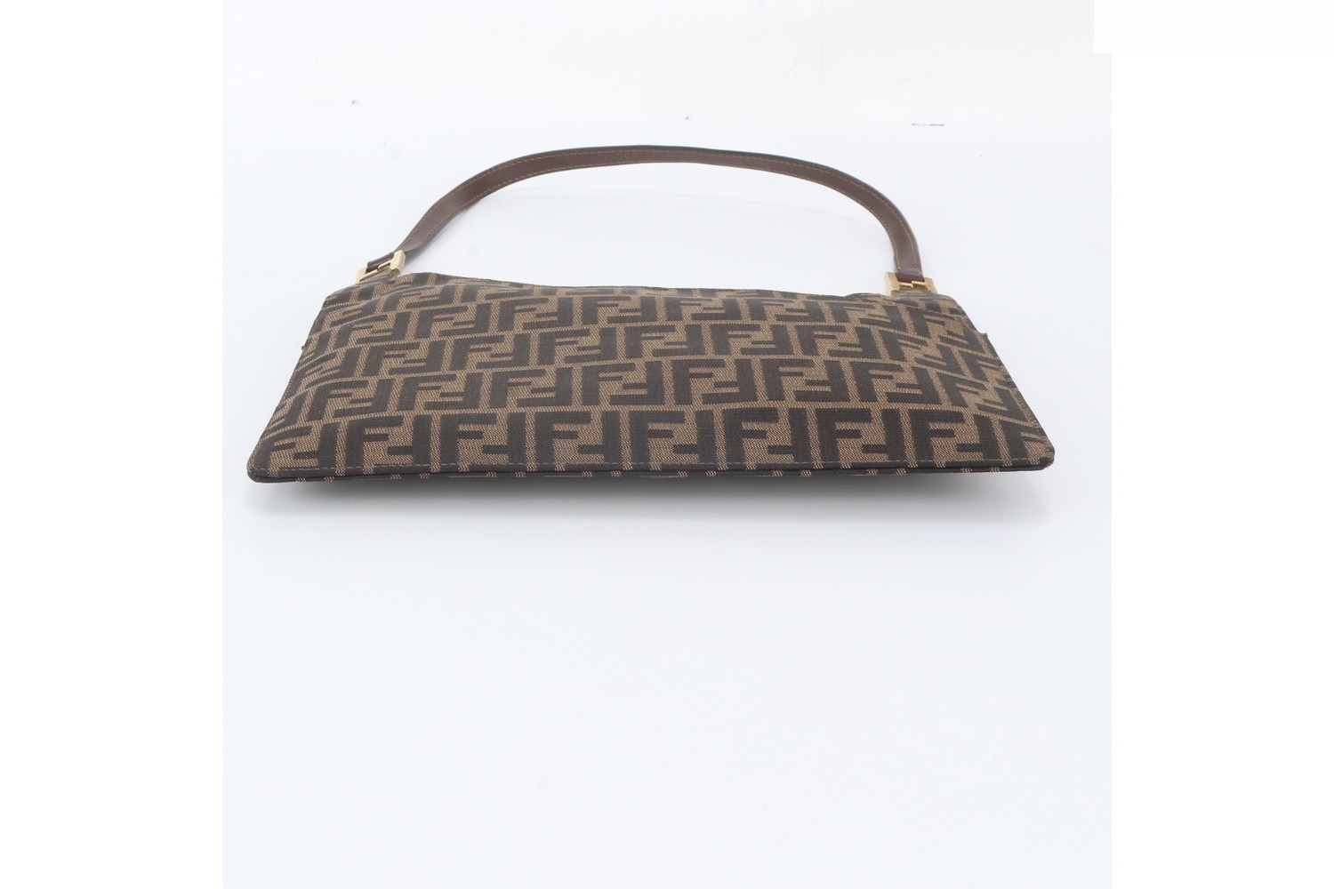 Zucca Leather Canvas One-Shoulder Bag — view 6