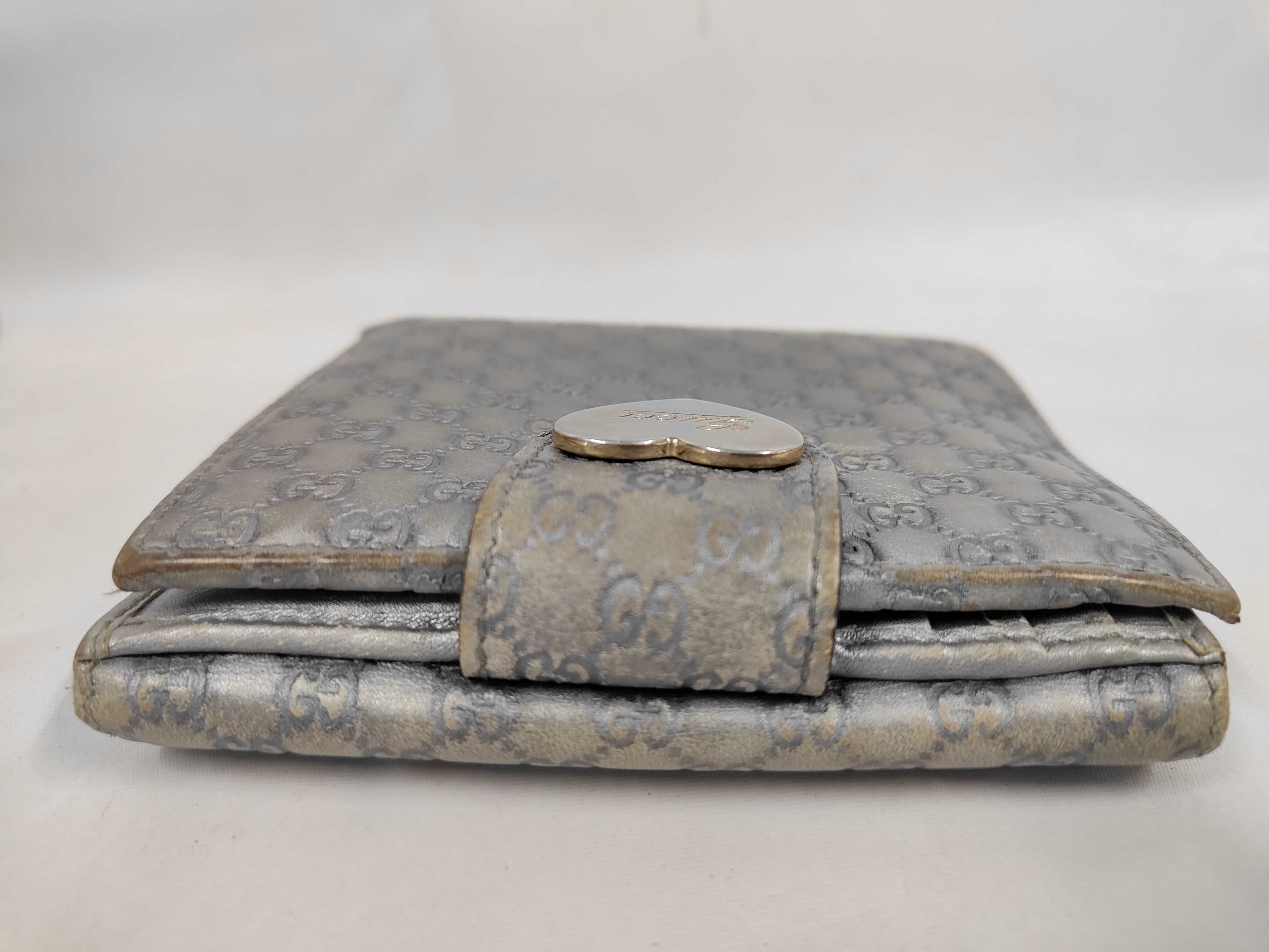 Microssima Bi-fold Wallet, Leather, Silver, 203549 — view 5