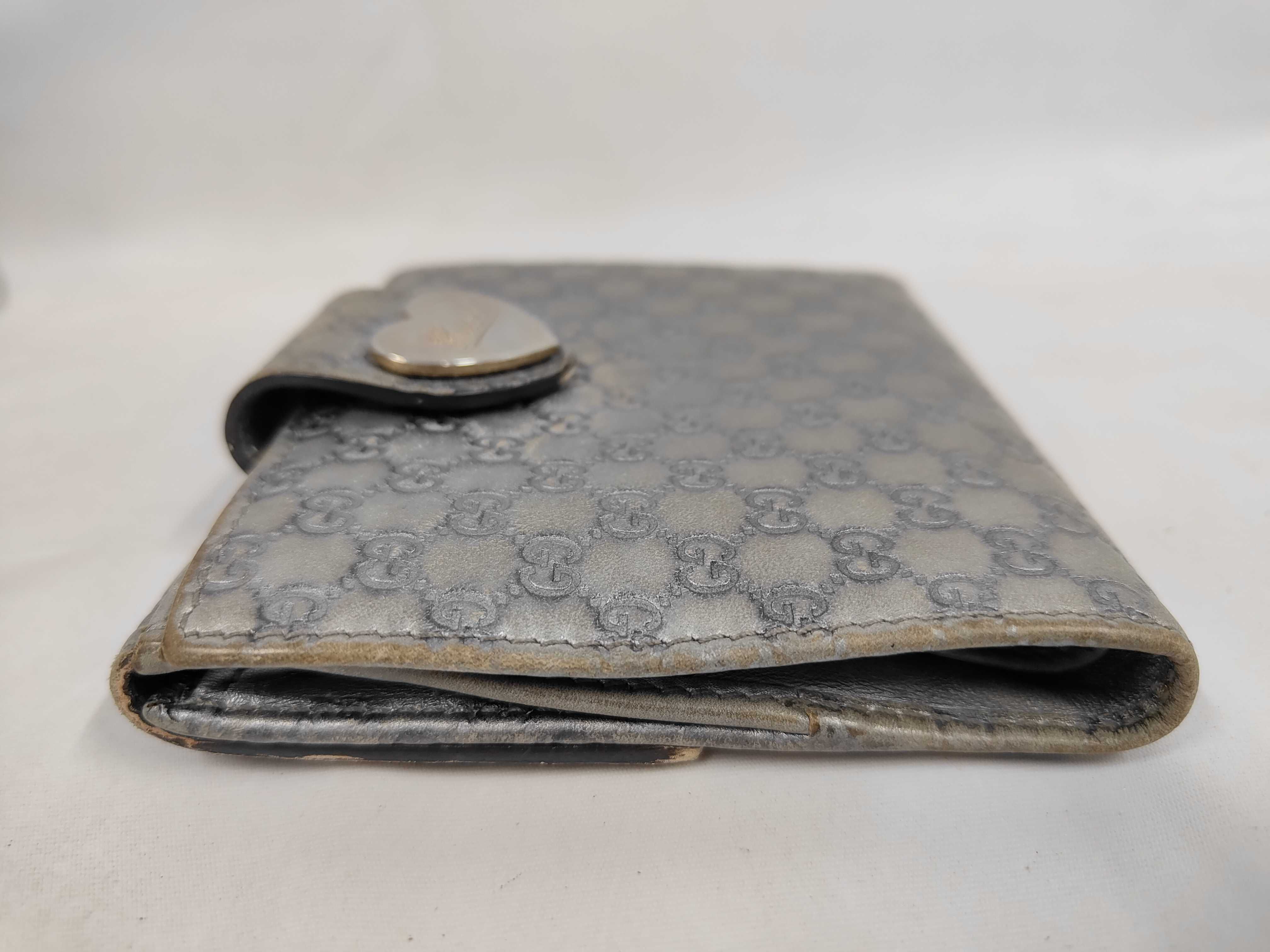 Microssima Bi-fold Wallet, Leather, Silver, 203549 — view 6