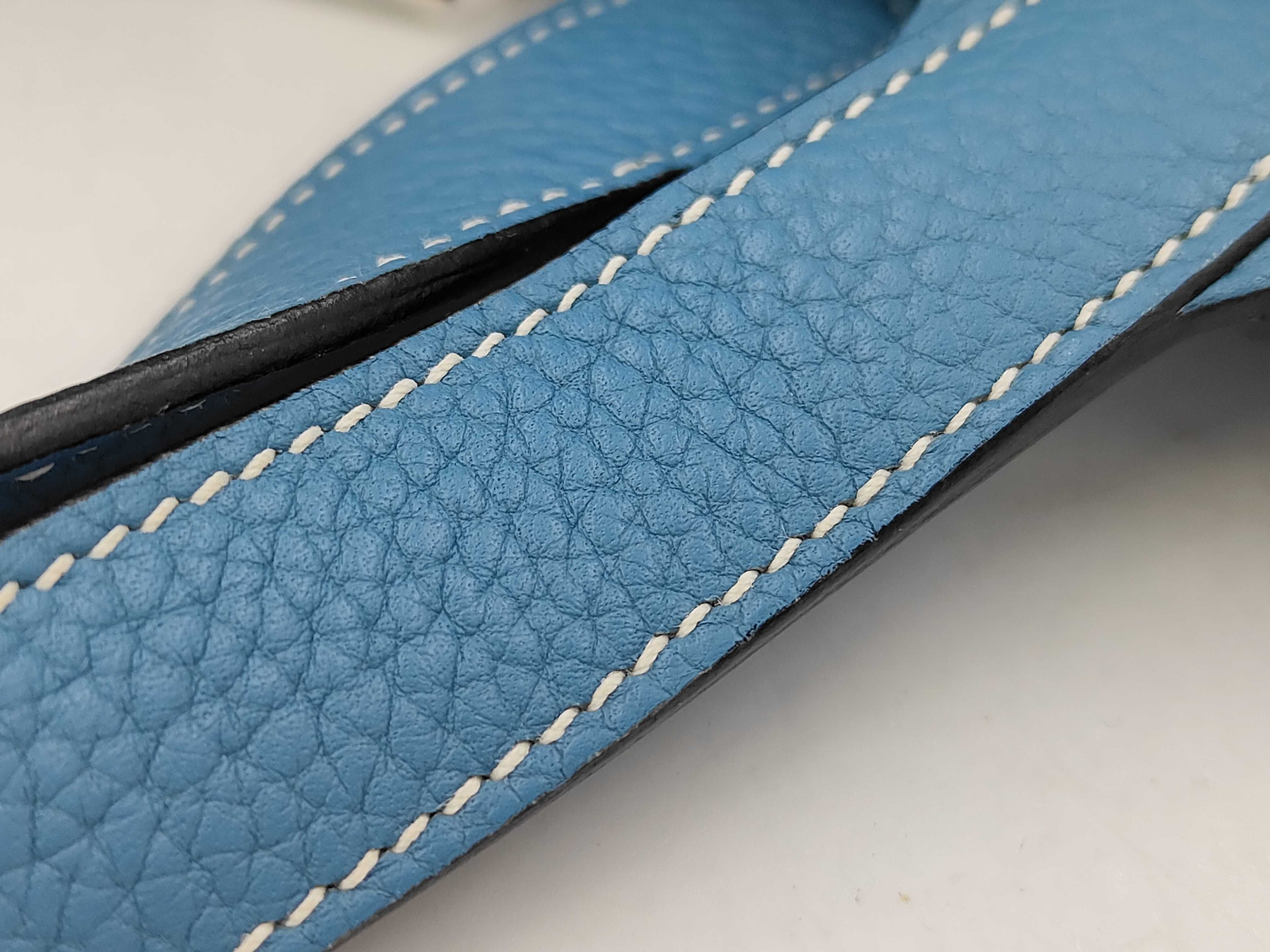 Picotin Lock PM Blue Stamped T Handbag — view 5