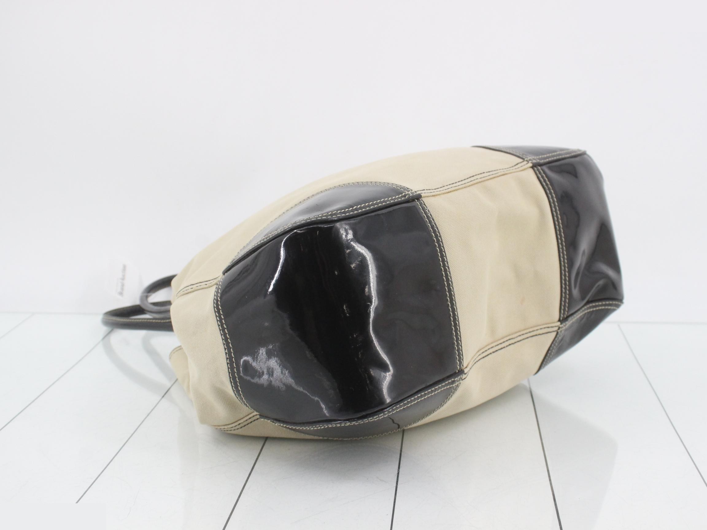 Triangle logo leather handbag — view 5