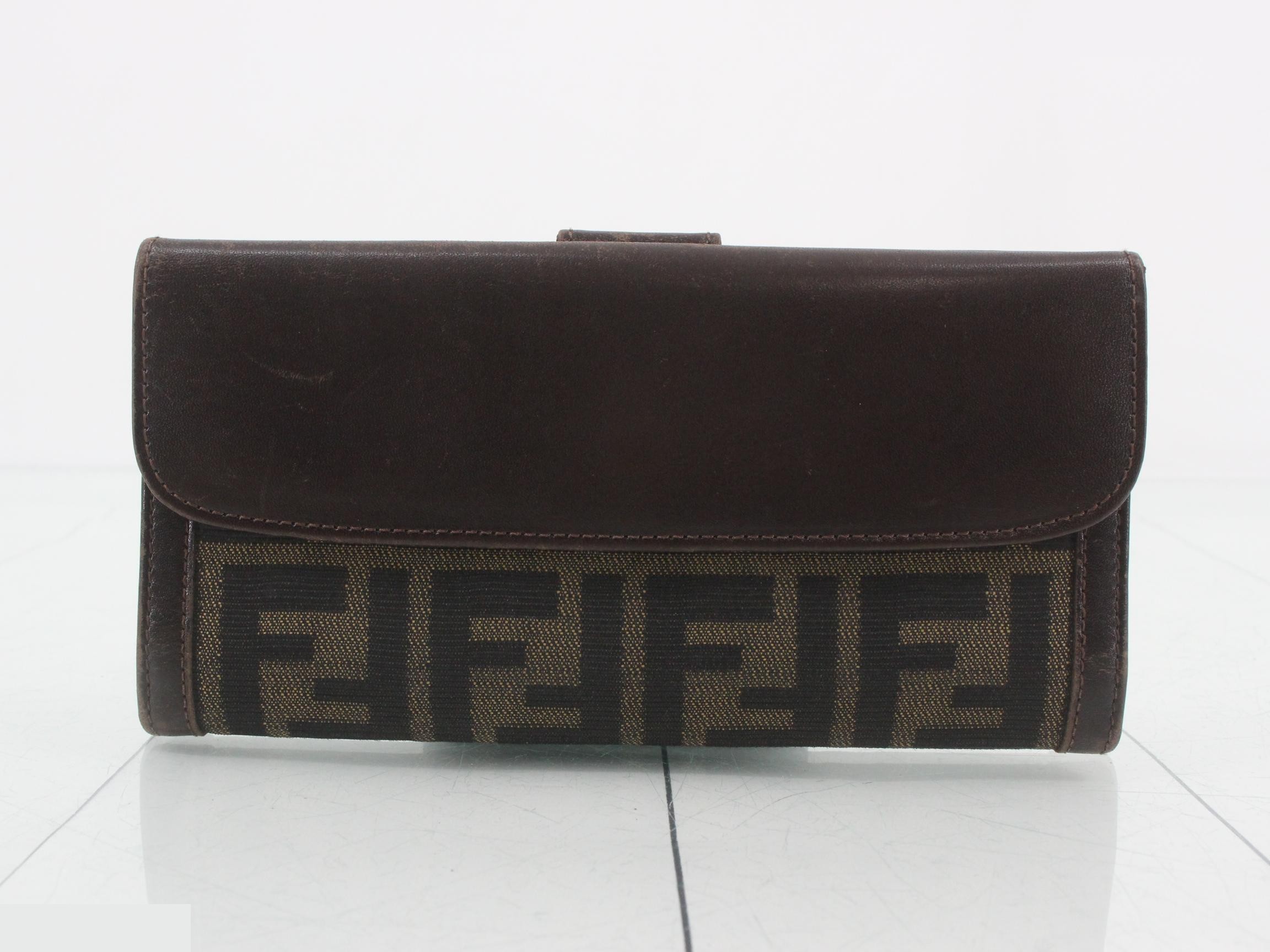 Zucca long wallet with double snap closure — view 2