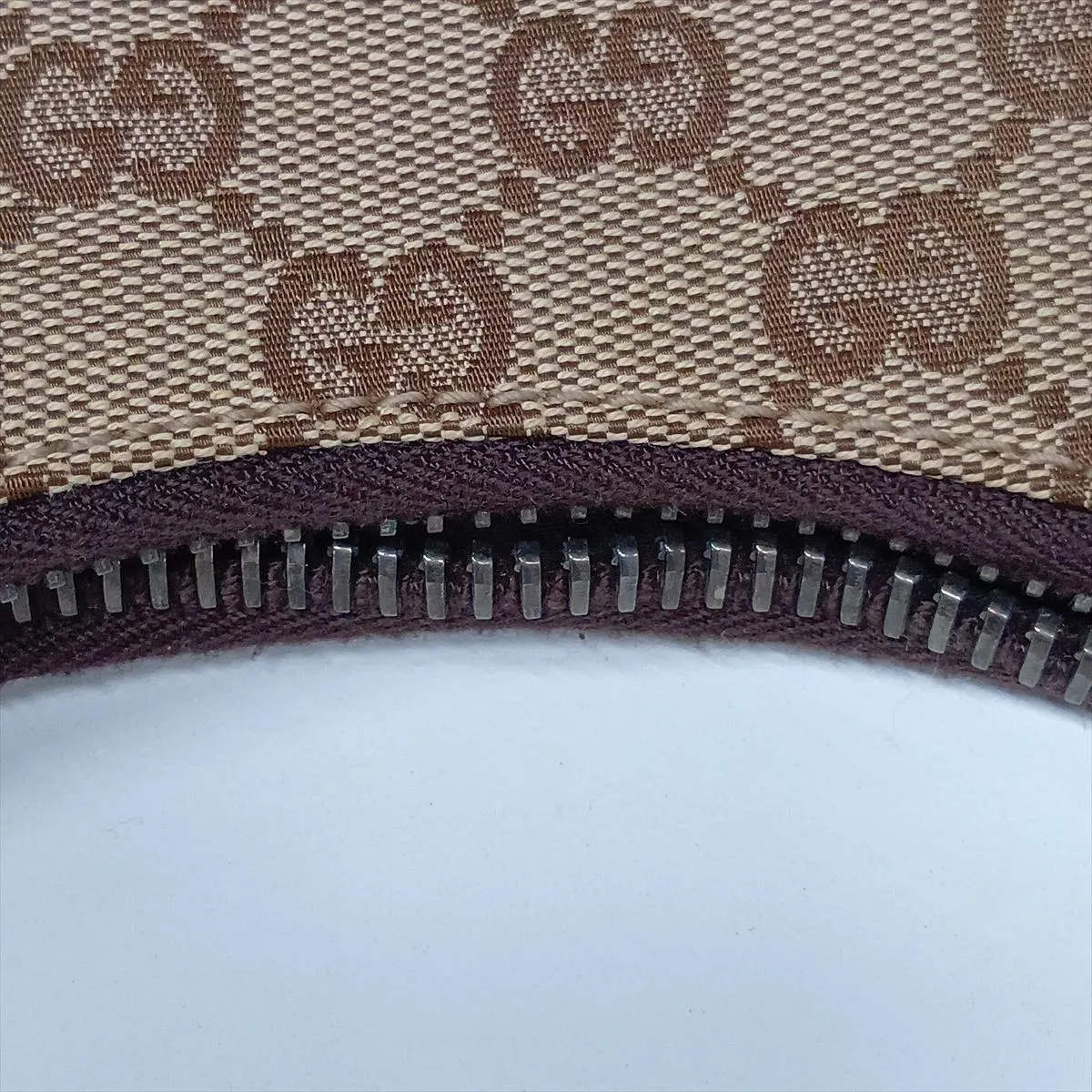 GG Canvas Shoulder Bag, Beige x Brown, 115003 — view 13