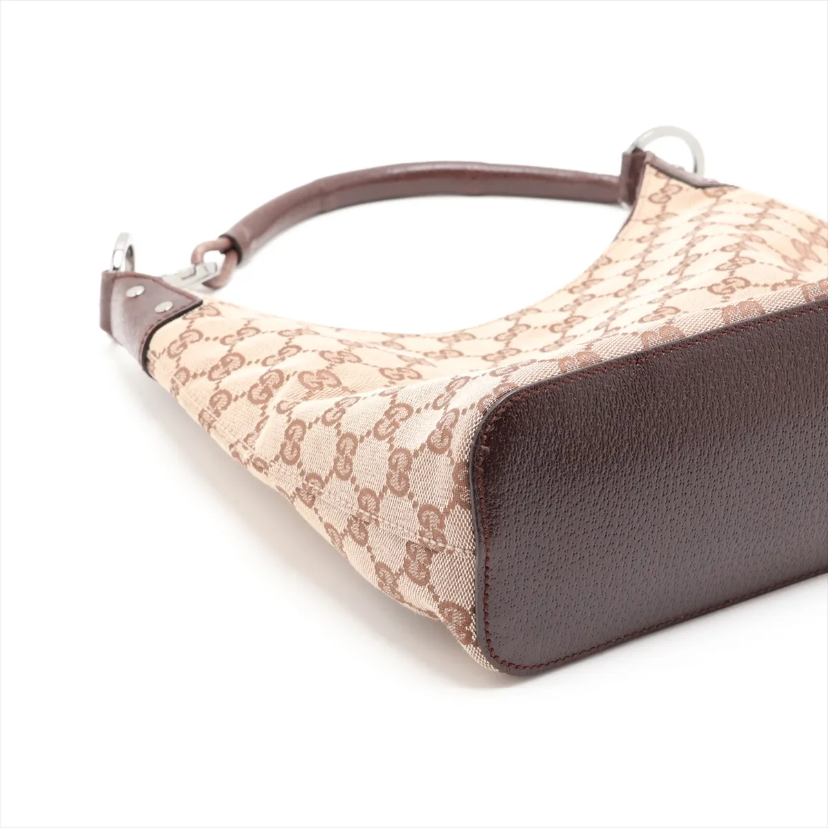 GG Canvas Shoulder Bag, Beige x Brown, 115003 — view 4
