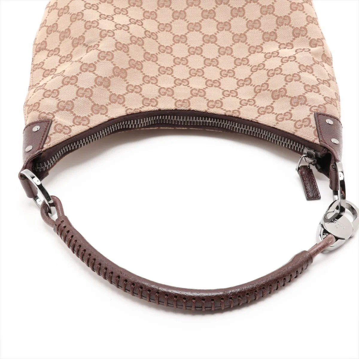 GG Canvas Shoulder Bag, Beige x Brown, 115003 — view 5