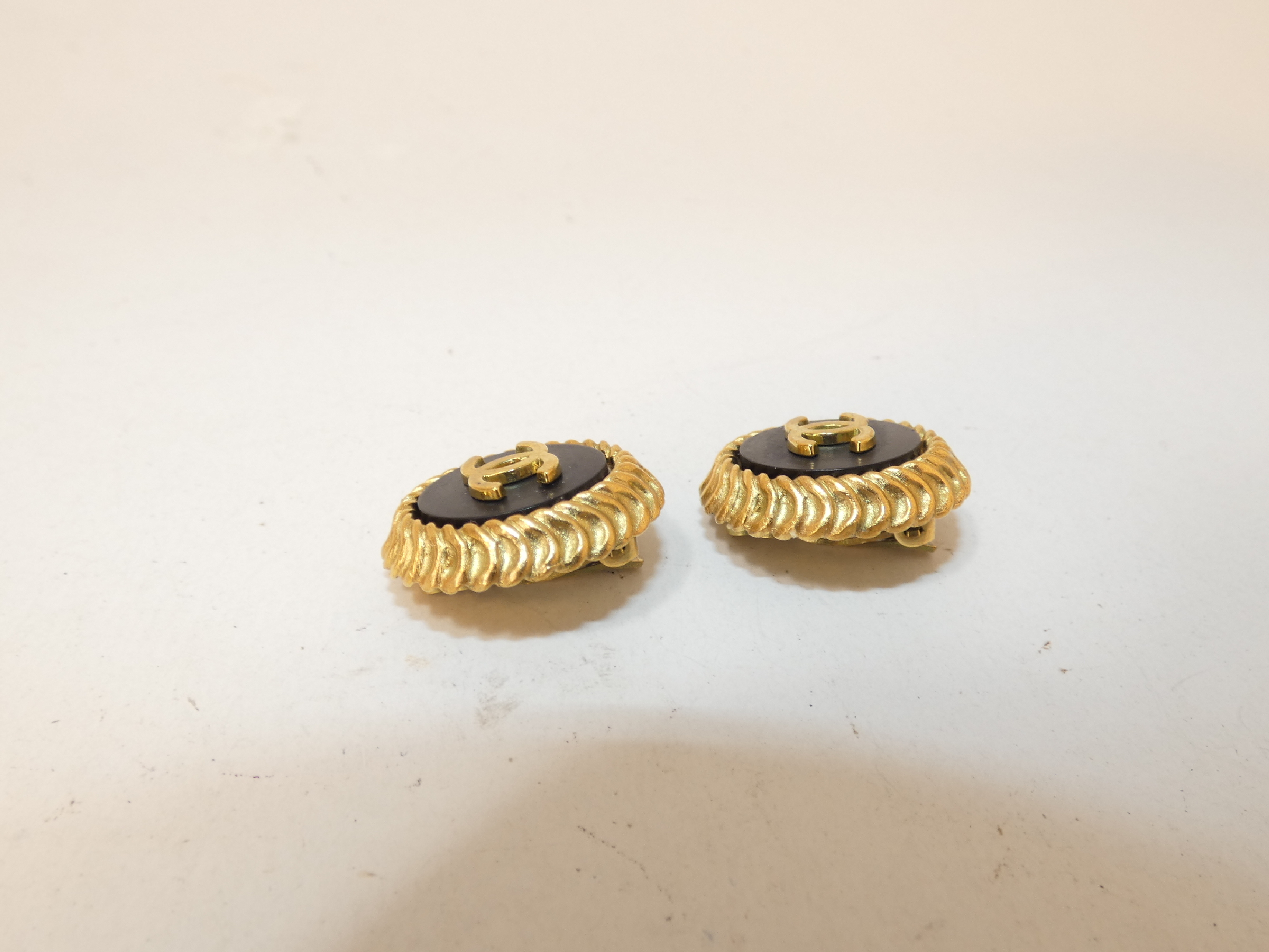 Coco GP Black Circle Earrings — view 3