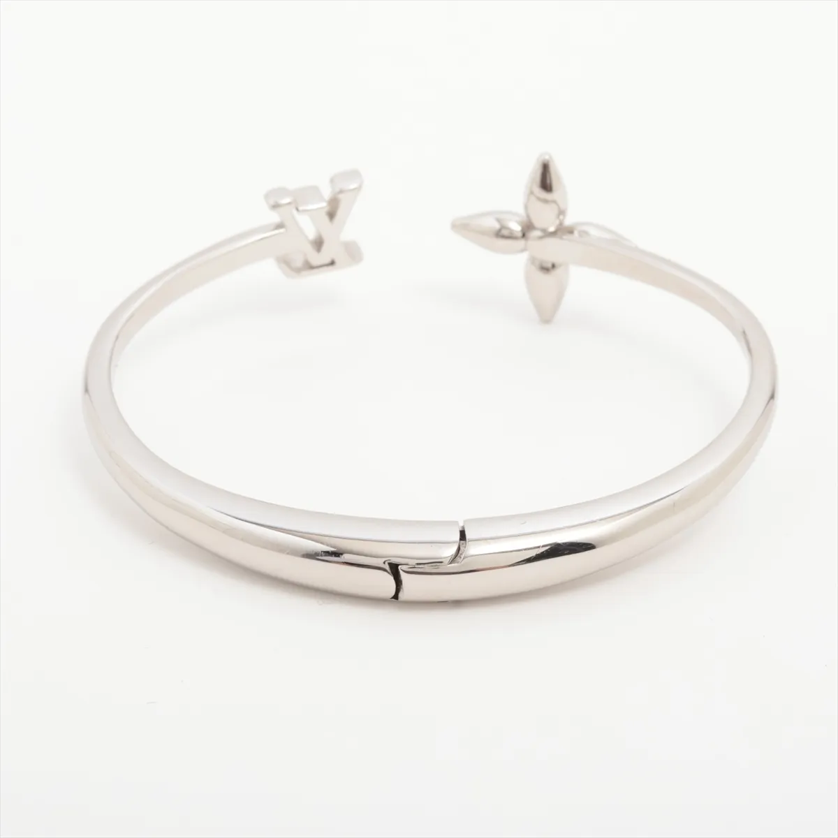M1671M Bracelet Louisette Signature TE1256 Bangle M Metal Silver — view 2