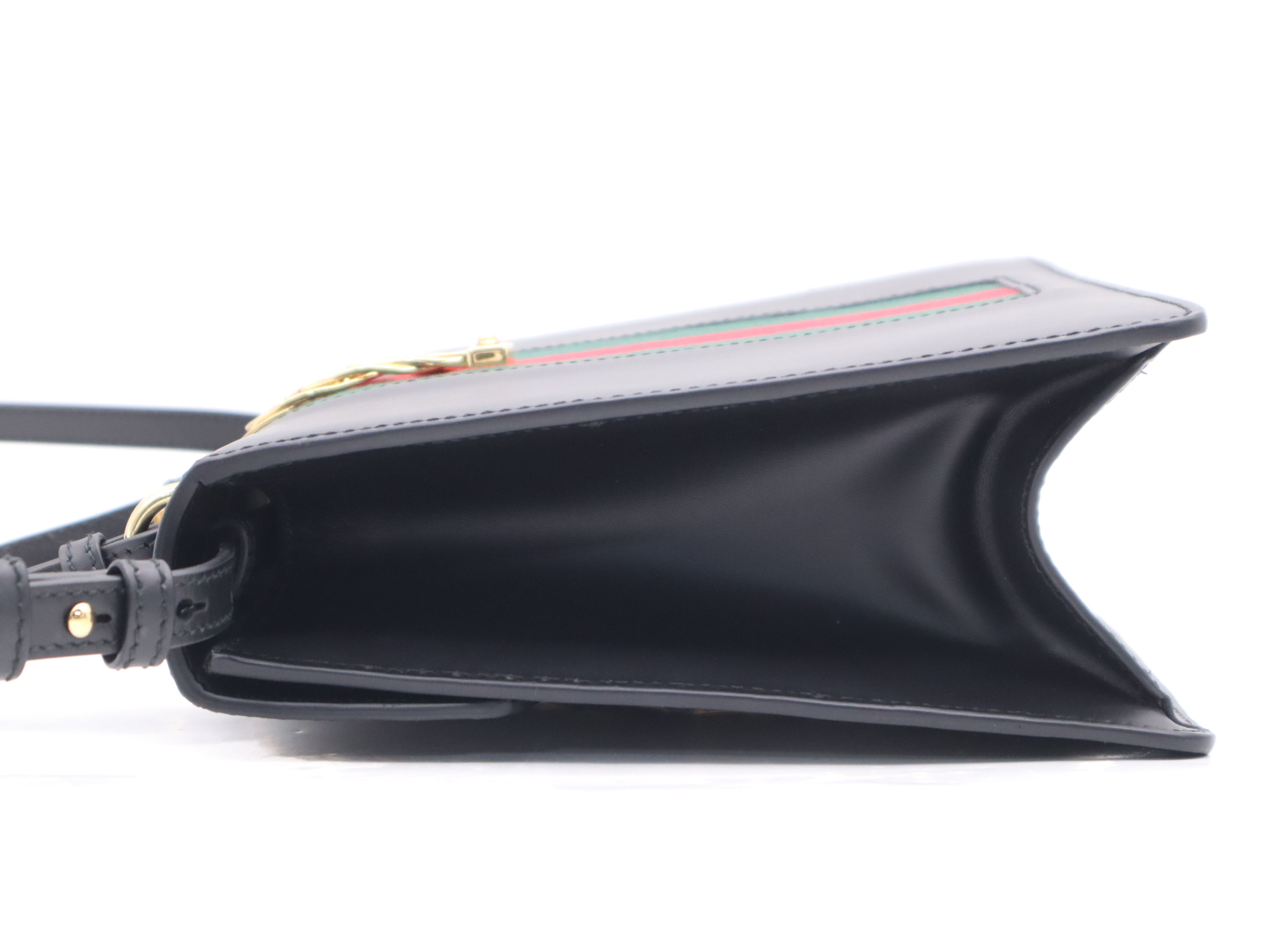 431665 Leather Sylvie Sherry Line Shoulder Bag Black Shoulder Bag — view 3
