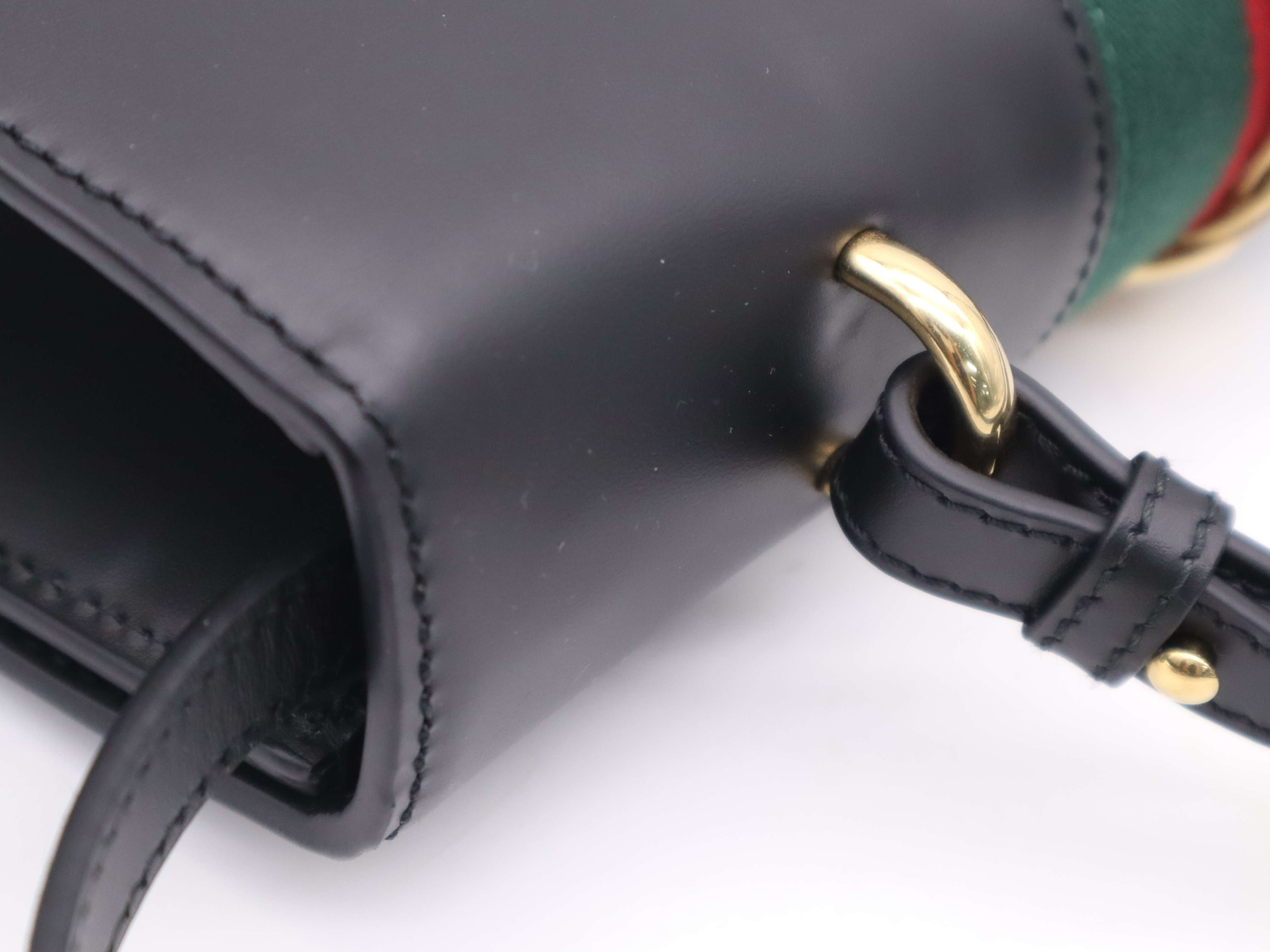 431665 Leather Sylvie Sherry Line Shoulder Bag Black Shoulder Bag — view 7
