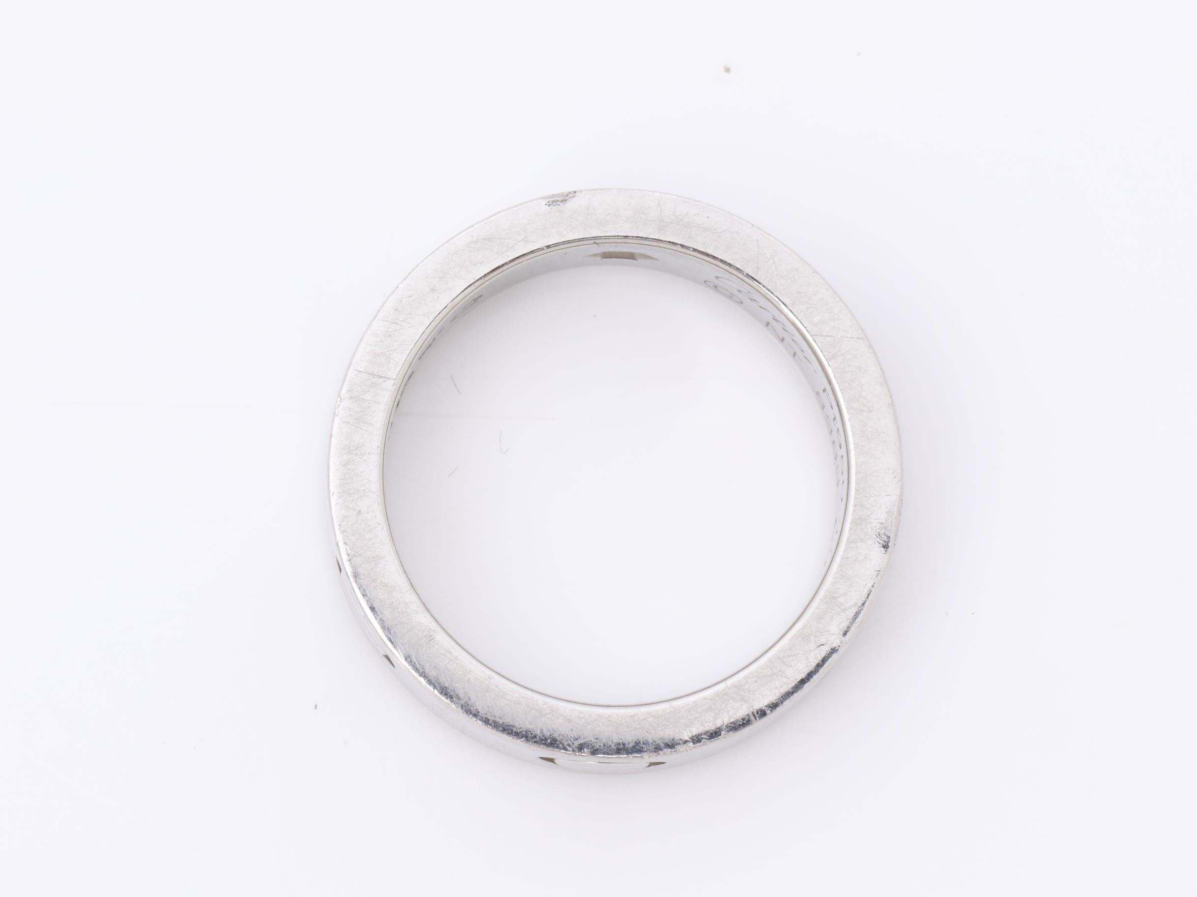 PT950 Love Ring, Size #47, NT3323, 11.2g, 1P Diamond — view 5