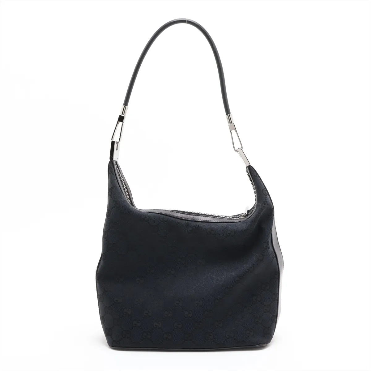 GG Canvas Shoulder Bag, Navy x Black — view 2