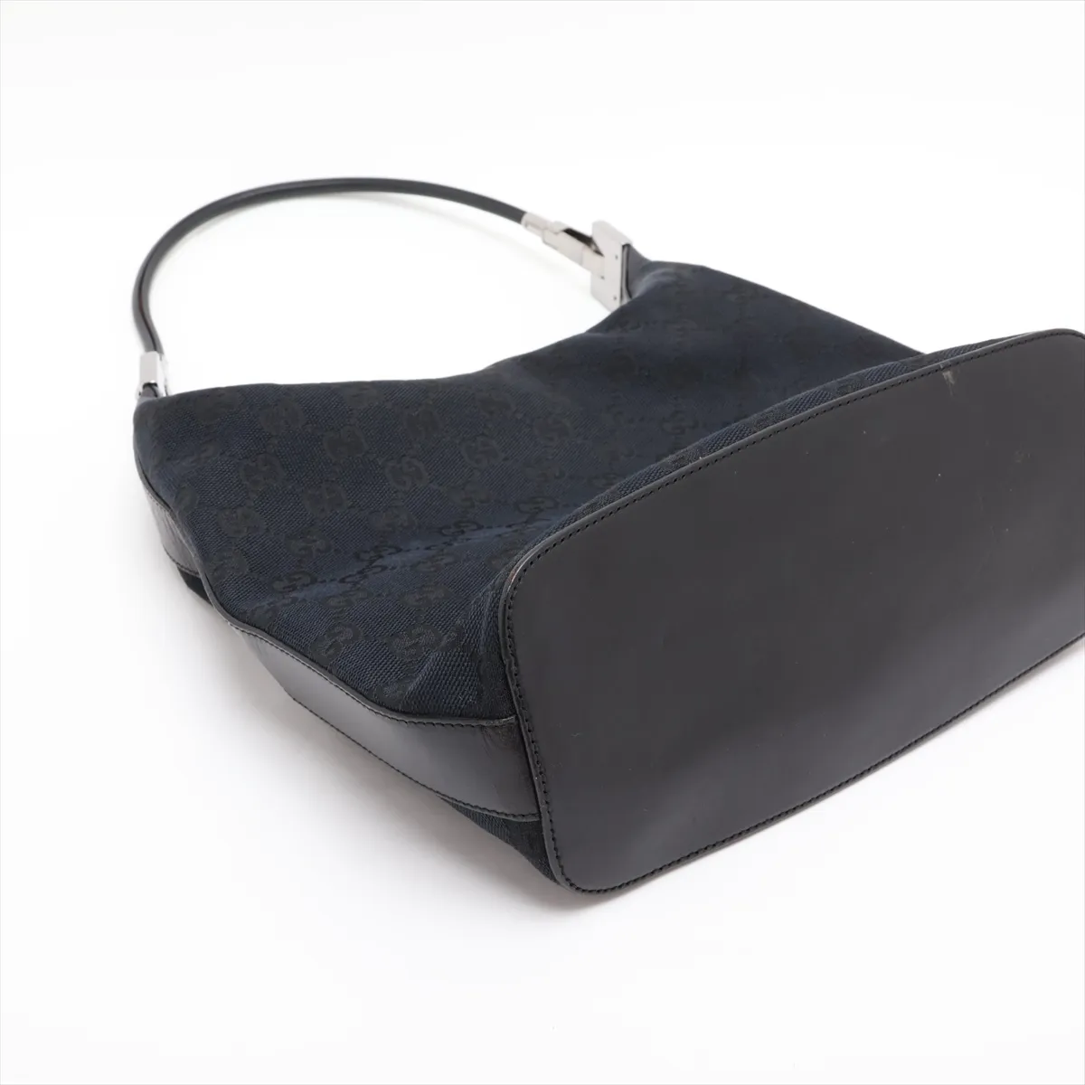 GG Canvas Shoulder Bag, Navy x Black — view 4