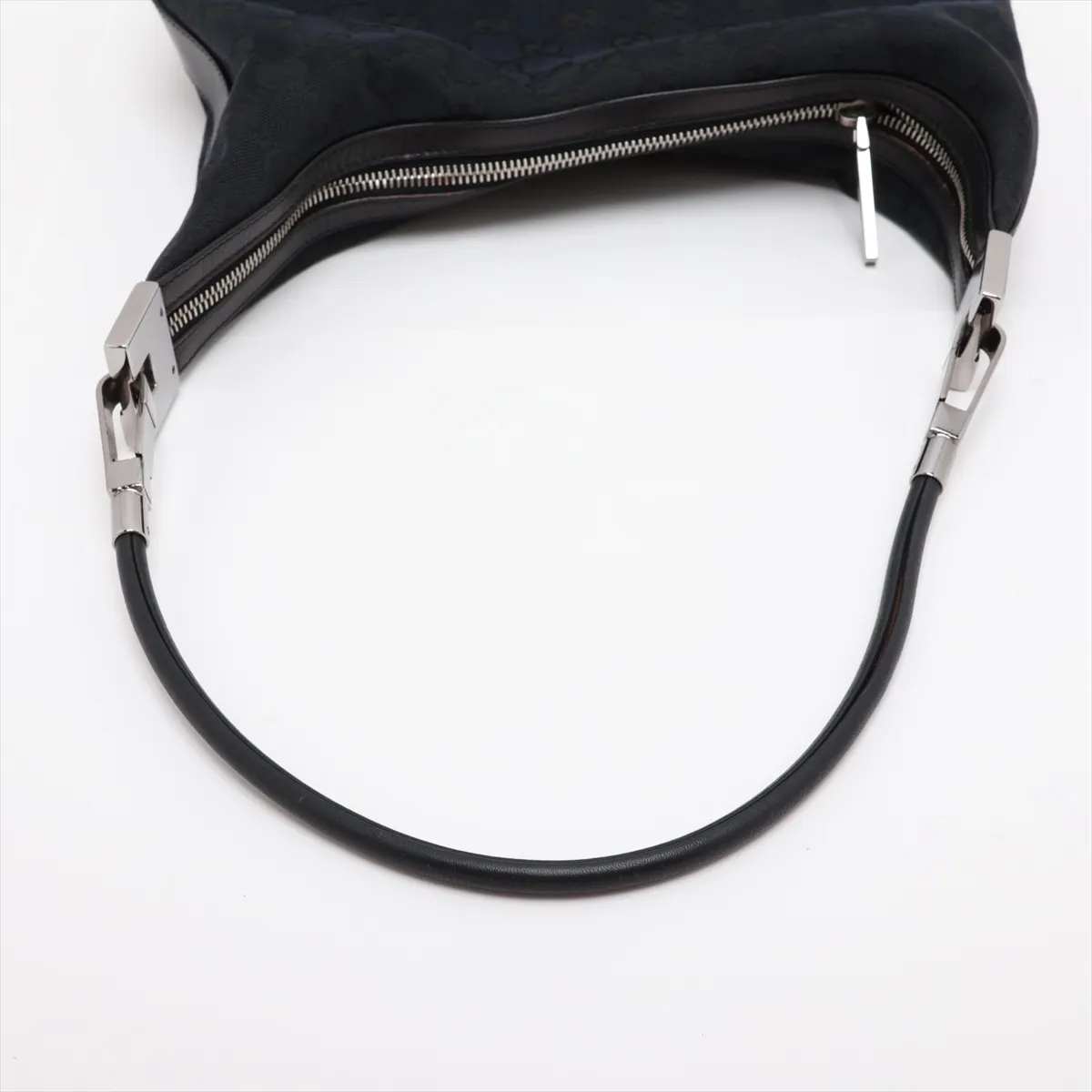 GG Canvas Shoulder Bag, Navy x Black — view 5