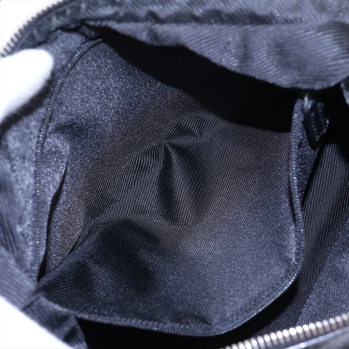 GG Canvas Shoulder Bag, Navy x Black — view 8