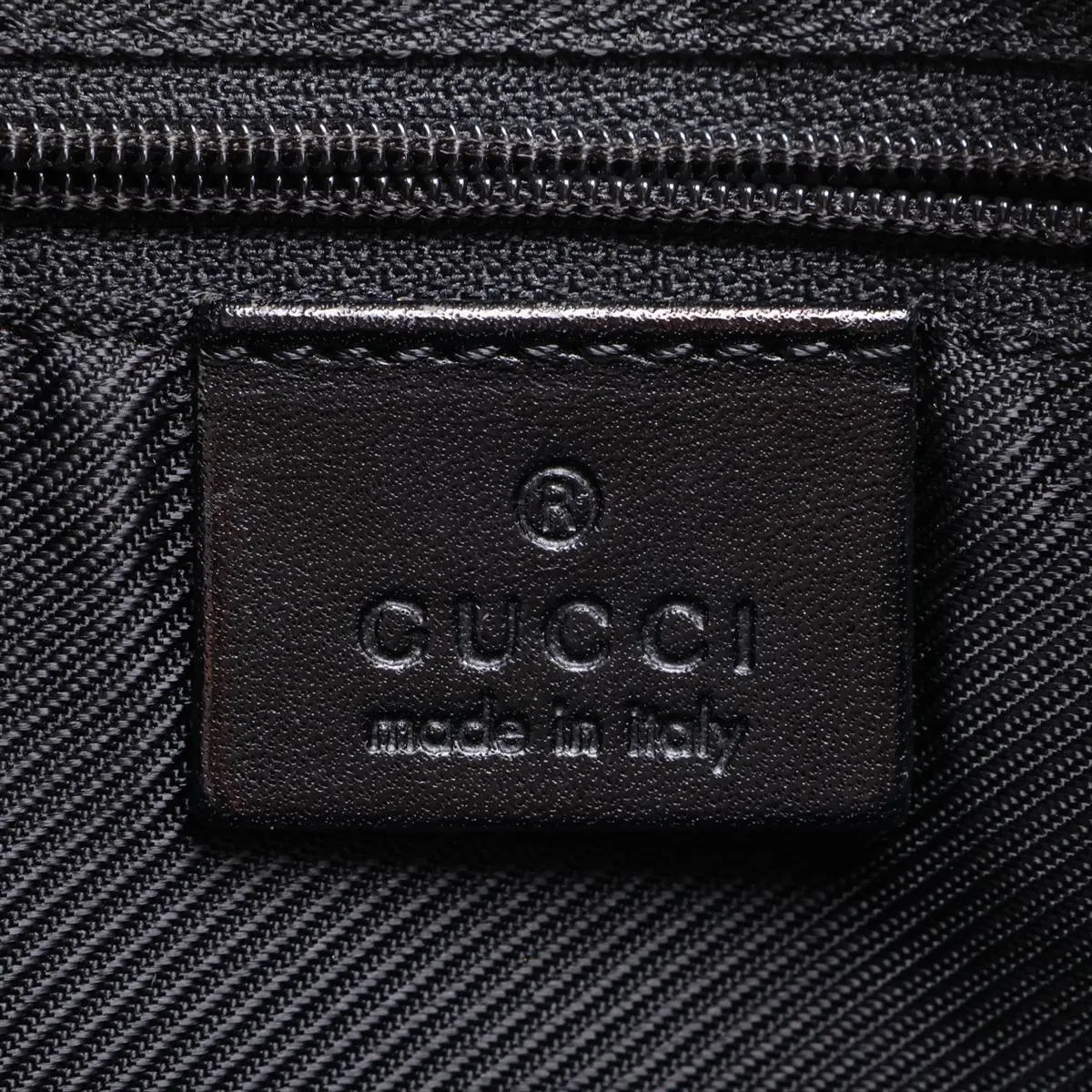 GG Canvas Shoulder Bag, Navy x Black — view 9