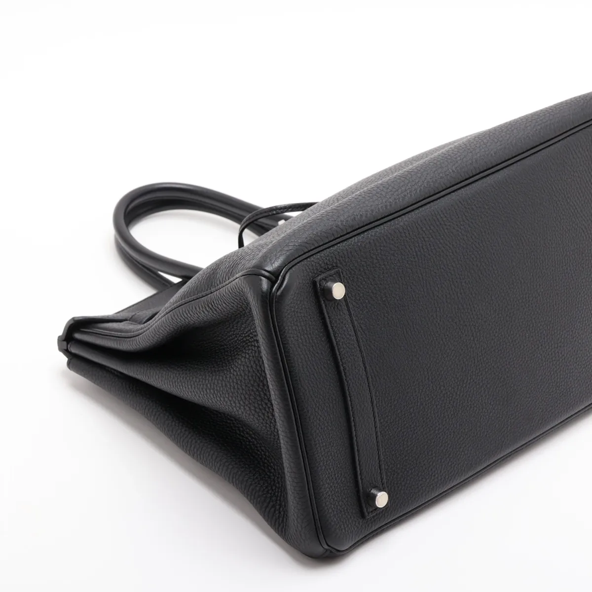 [Individually packaged] Hermes Birkin 35 Letournée Togo Black Silver Hardware (Stamp unclear) — view 4