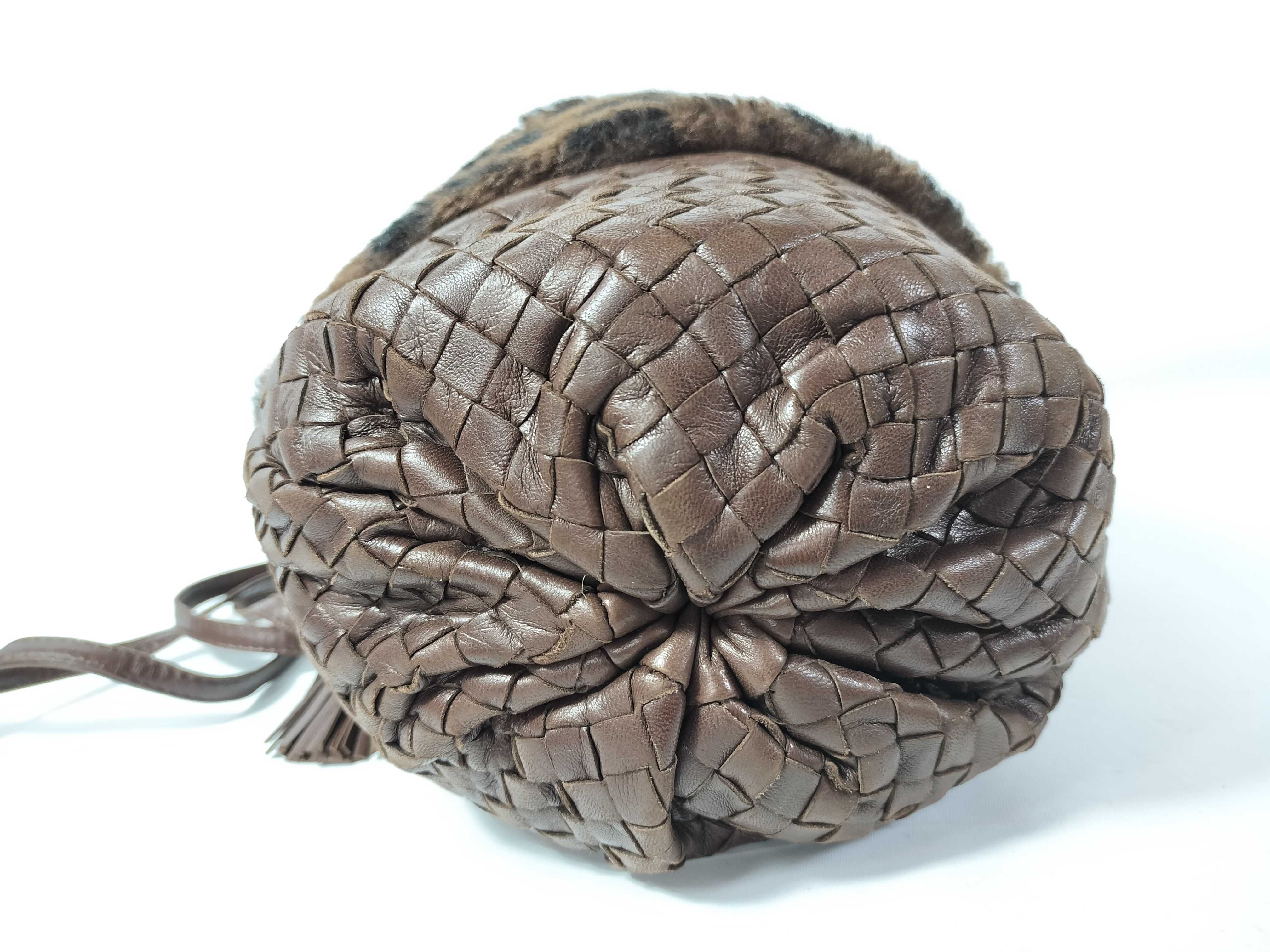 Leopard Print Fur Pochette Shoulder Bag — view 7