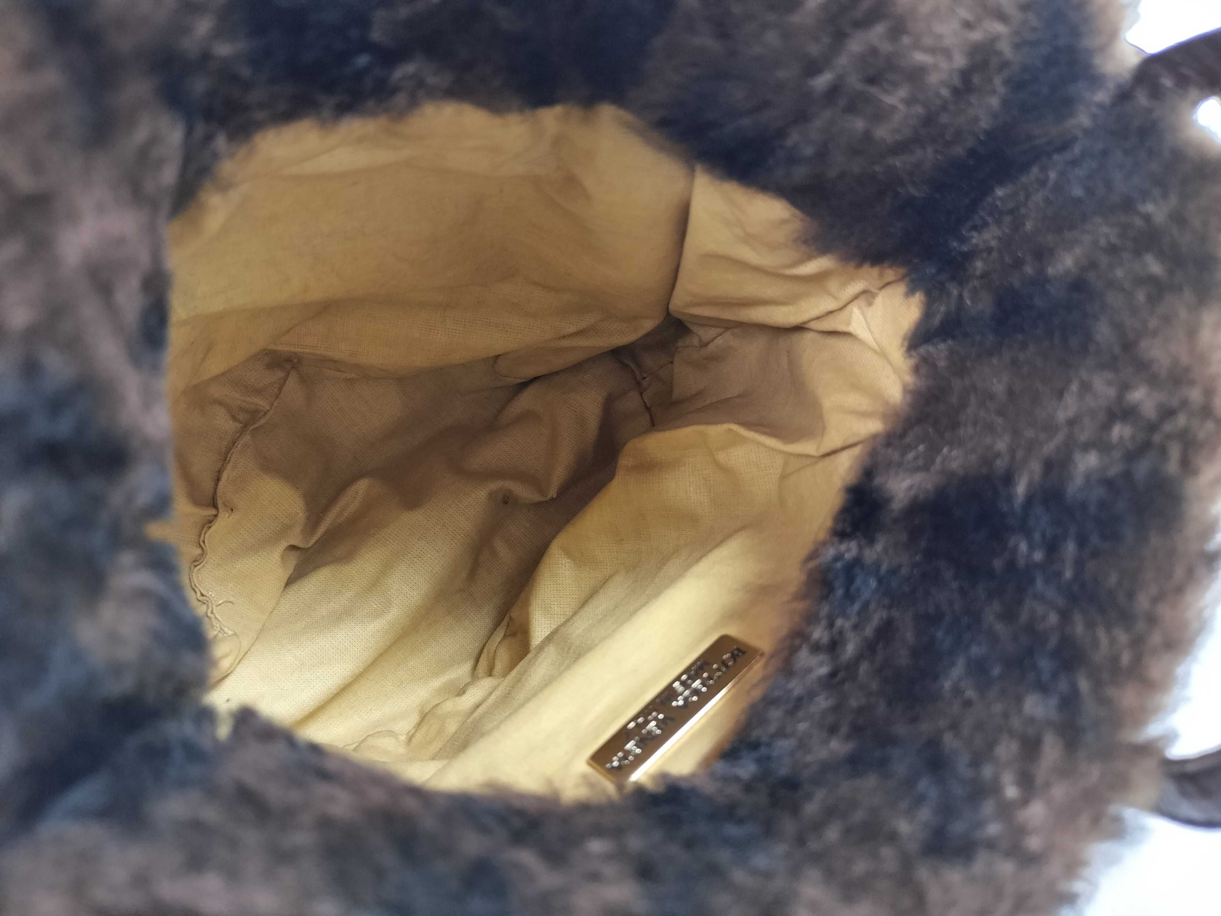 Leopard Print Fur Pochette Shoulder Bag — view 8