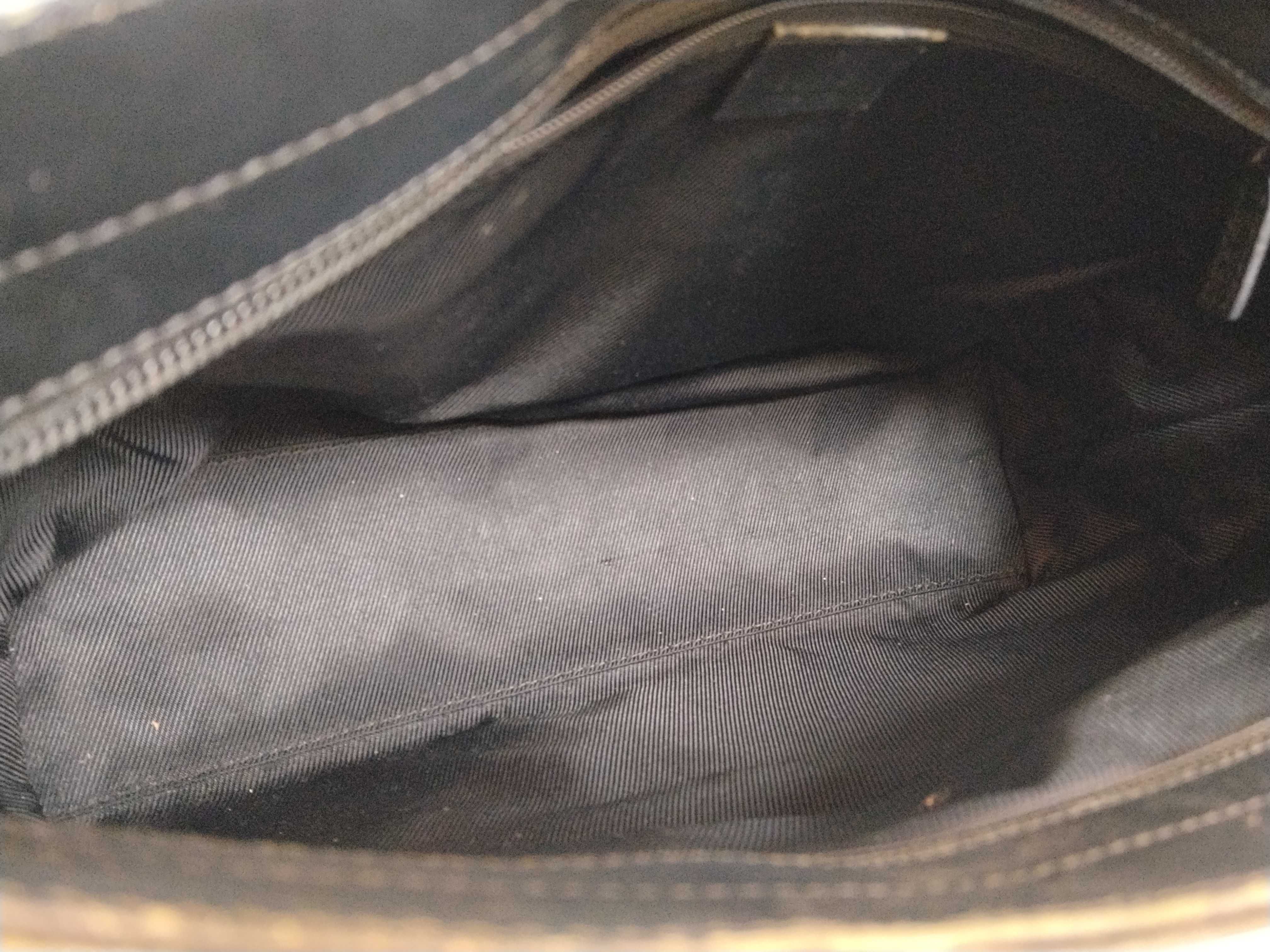 GG Canvas A. Gucci Tote Bag GG Canvas Leather Black Tote Bag — view 9
